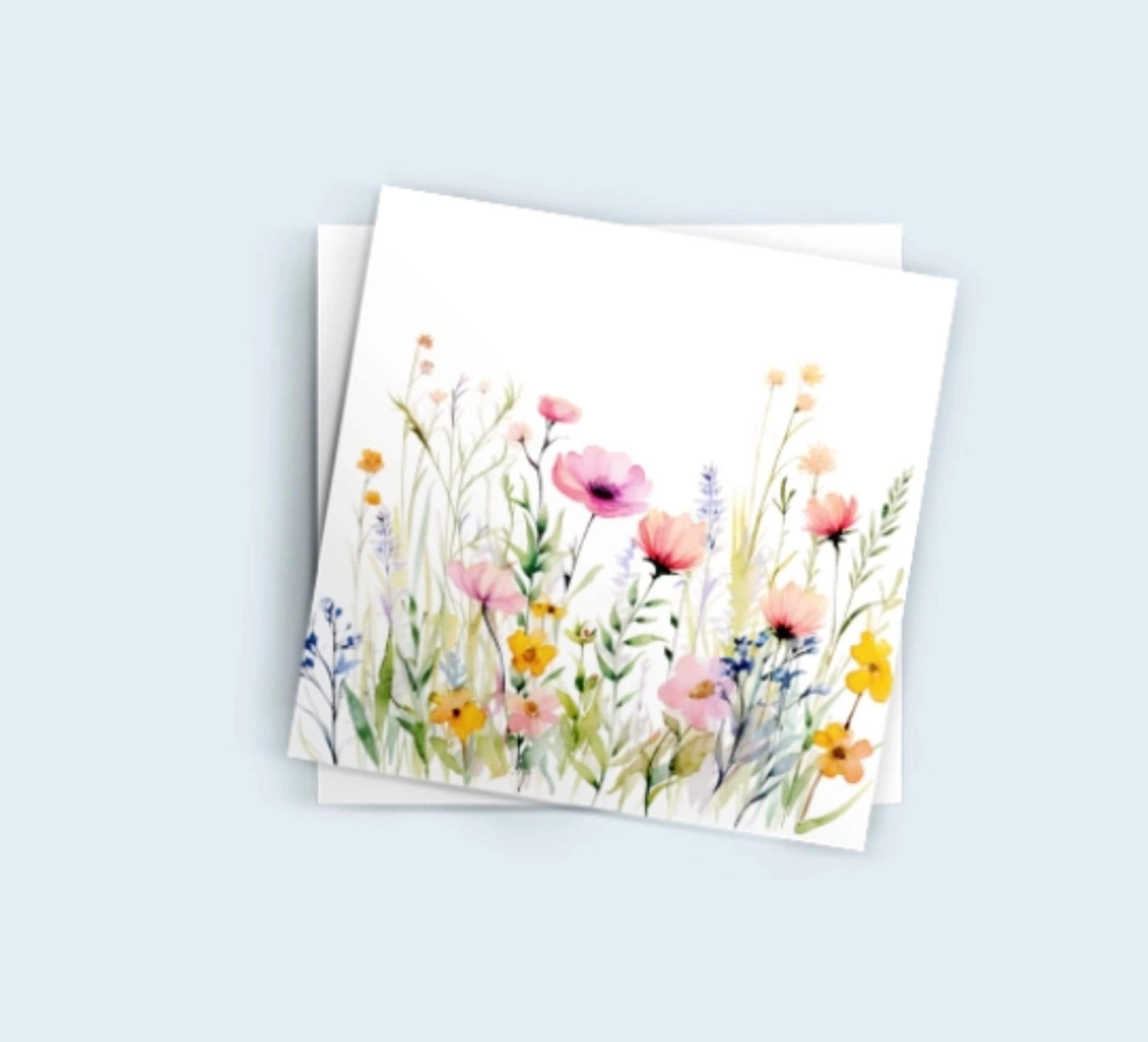 Wildflowers - Single Card or Bulk 10 Pack of Gift Cards