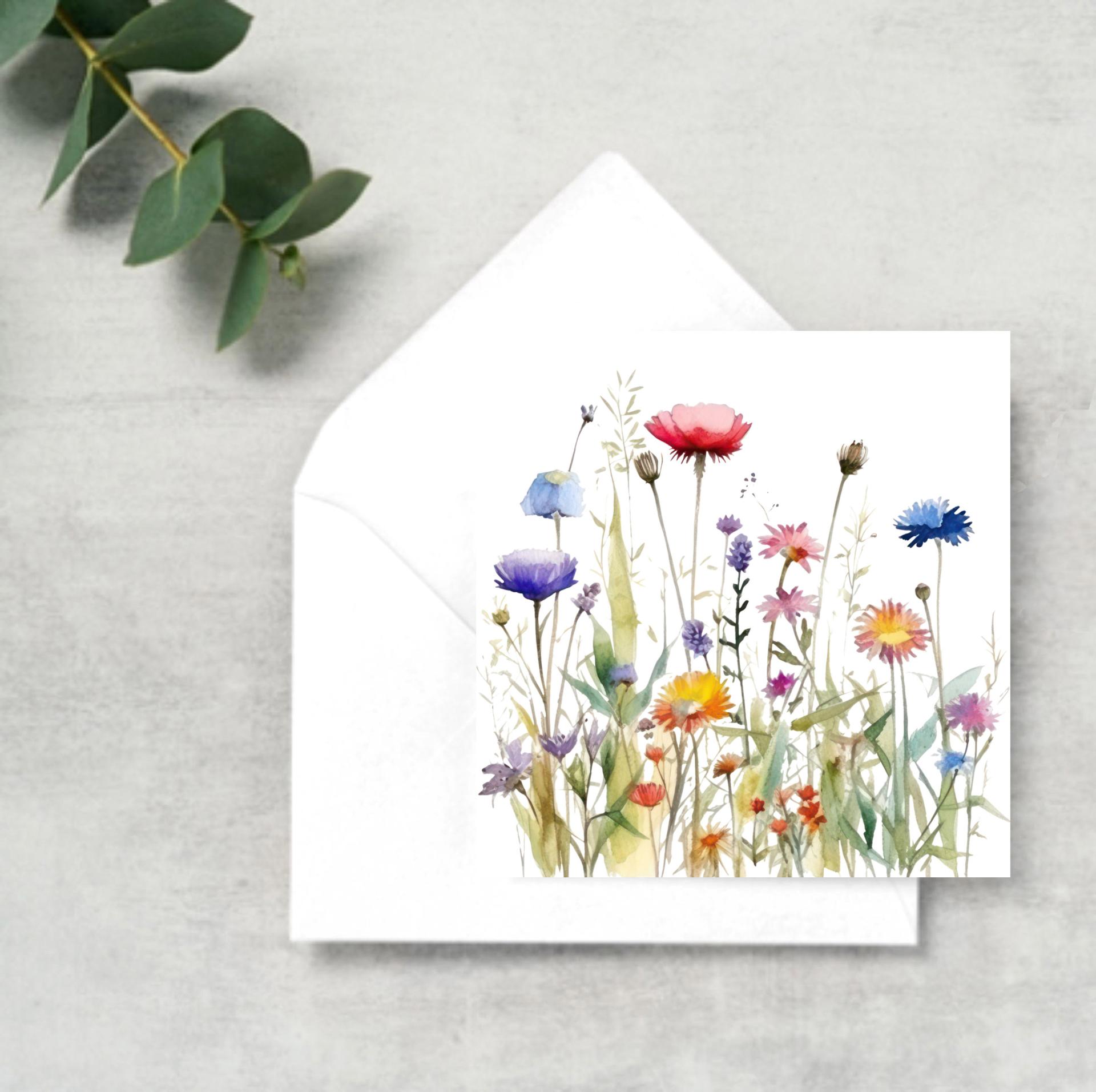 Wildflowers - Single Card or Bulk 10 Pack of Gift Cards