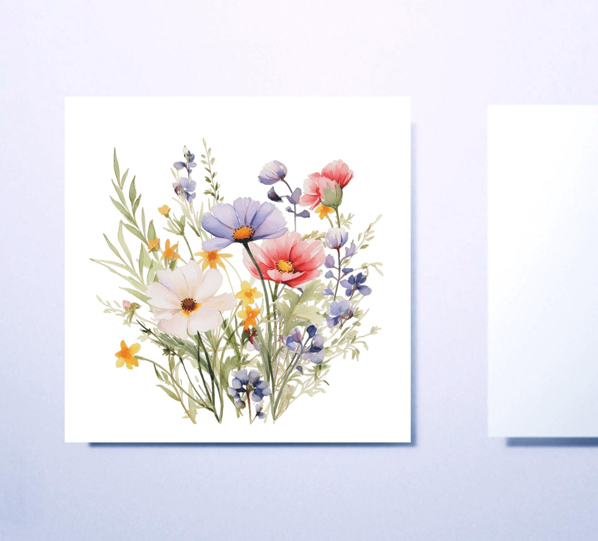 Wildflowers - Single Card or Bulk 10 Pack of Gift Cards