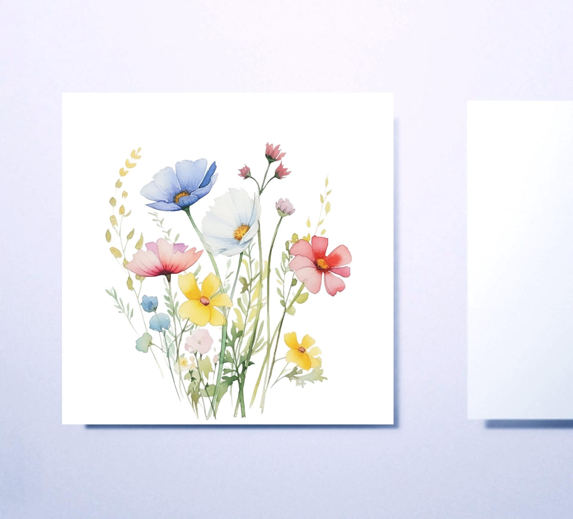 Wildflowers - Single Card or Bulk 10 Pack of Gift Cards