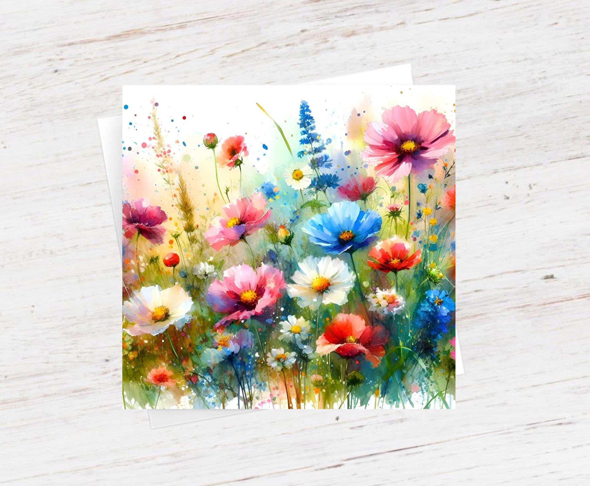 Wildflowers - Single Card or Bulk 10 Pack of Gift Cards