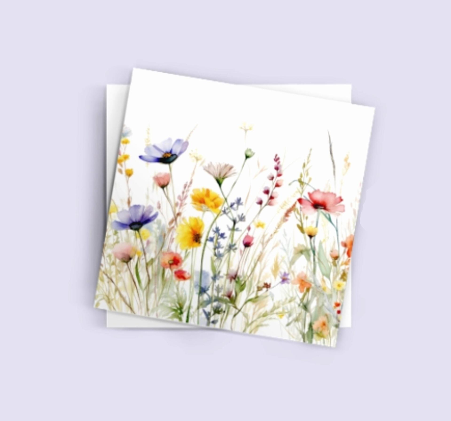 Wildflowers - Single Card or Bulk 10 Pack of Gift Cards