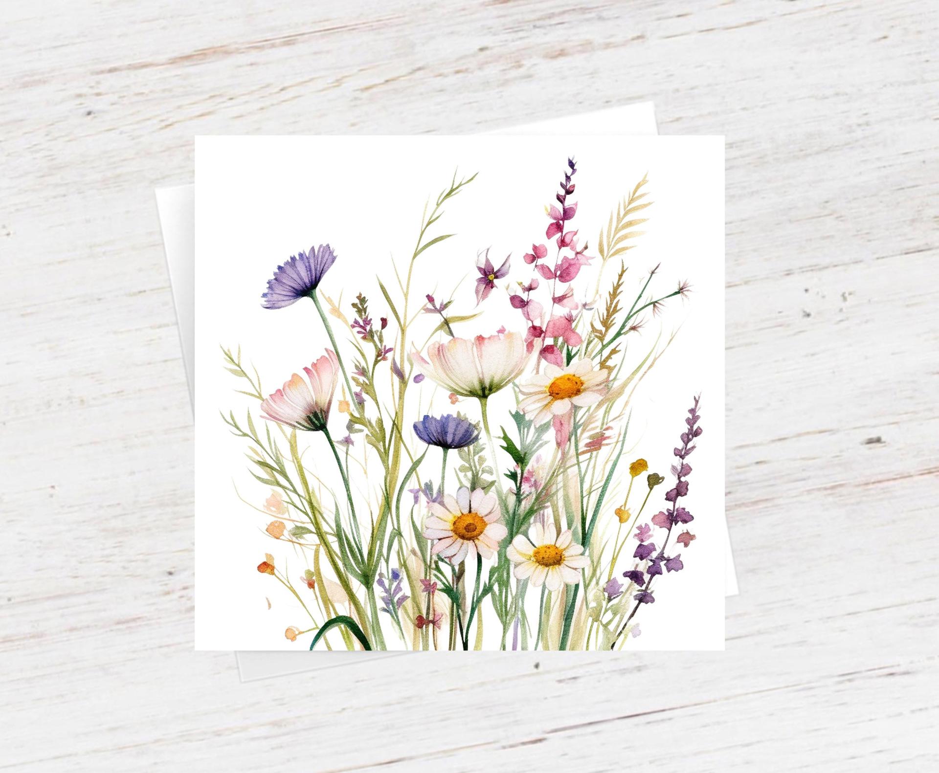 Wildflowers - Single Card or Bulk 10 Pack of Gift Cards