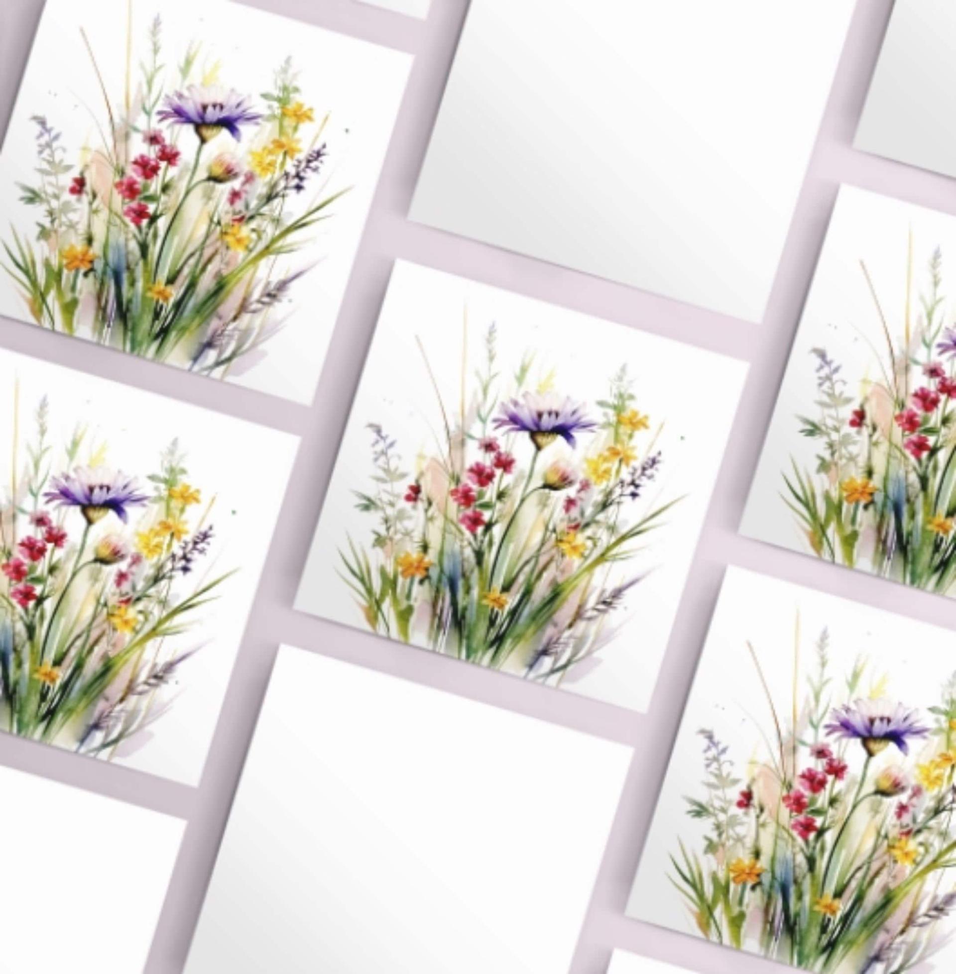 Wildflowers - Single Card or Bulk 10 Pack of Gift Cards