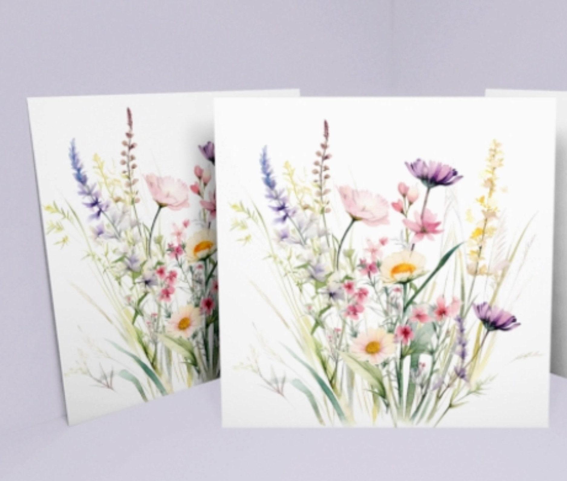 Set of Floral Gift Cards, 3 Designs, Bulk Pack of Cards