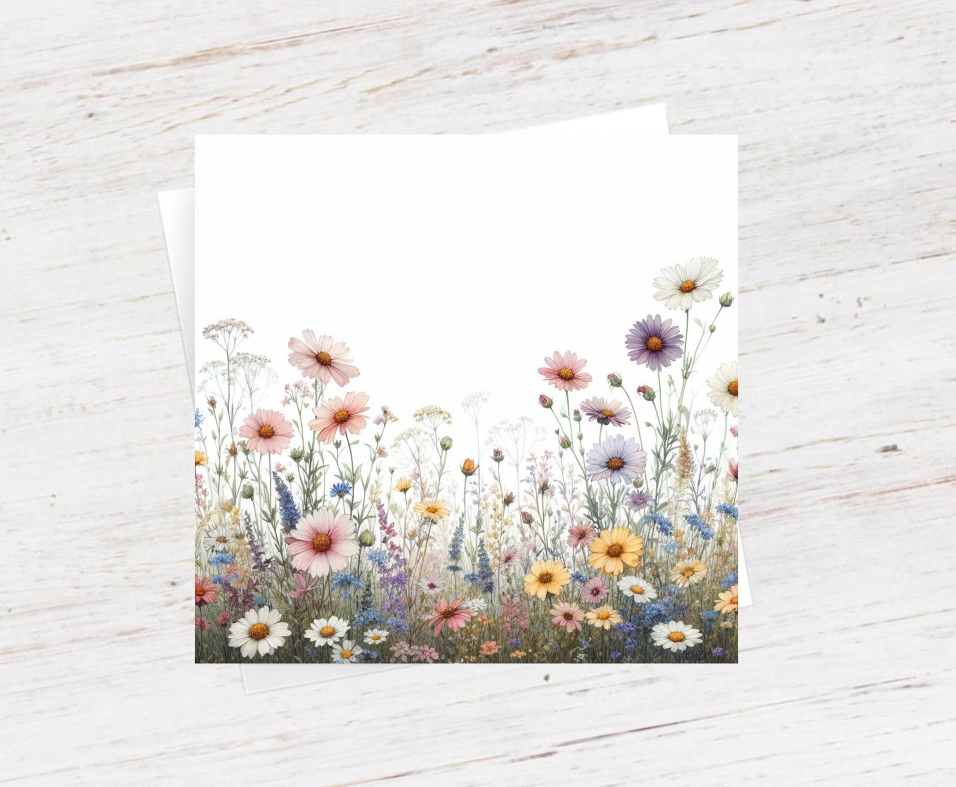 Wildflowers - Single Card or Bulk 10 Pack of Gift Cards