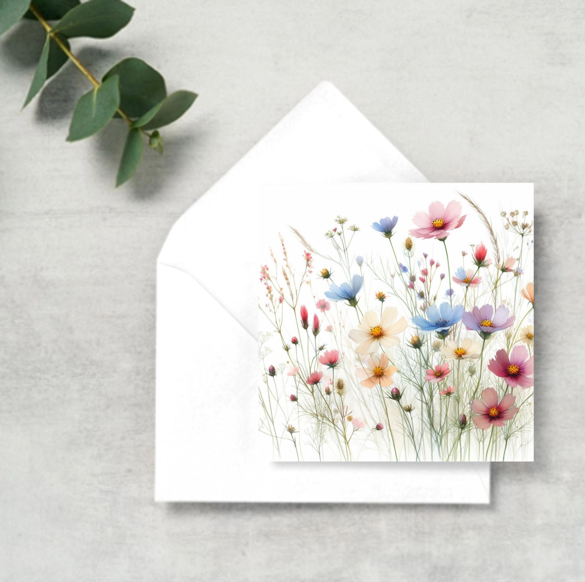 Wildflowers - Single Card or Bulk 10 Pack of Gift Cards