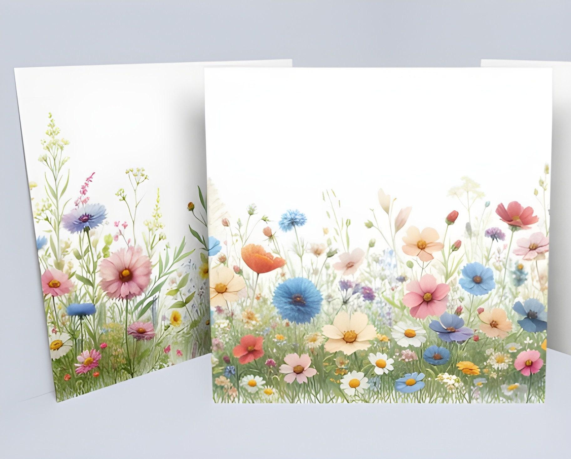 Set of Floral Gift Cards, 3 Designs, Bulk Pack of Cards