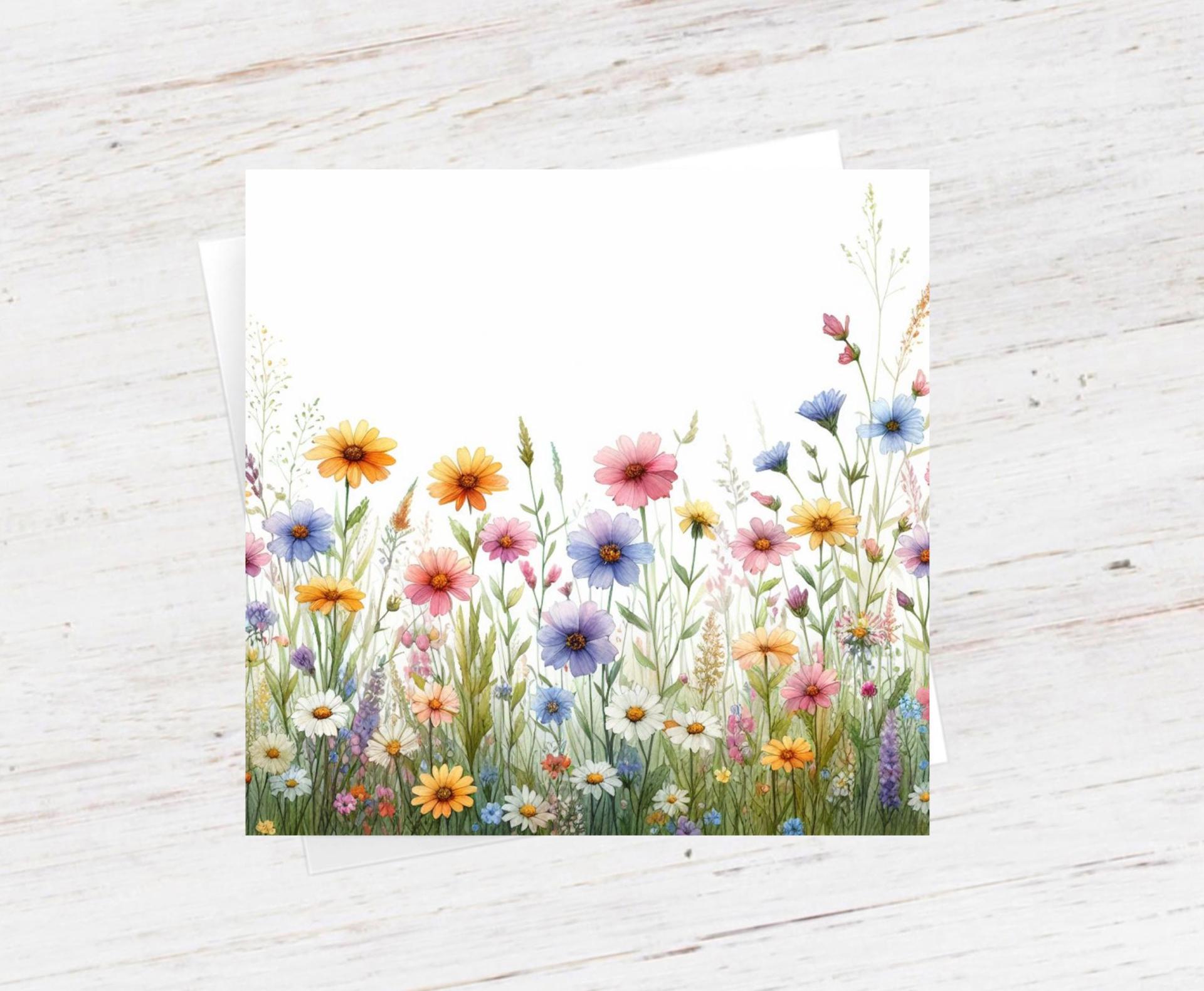 Wildflowers - Single Card or Bulk 10 Pack of Gift Cards