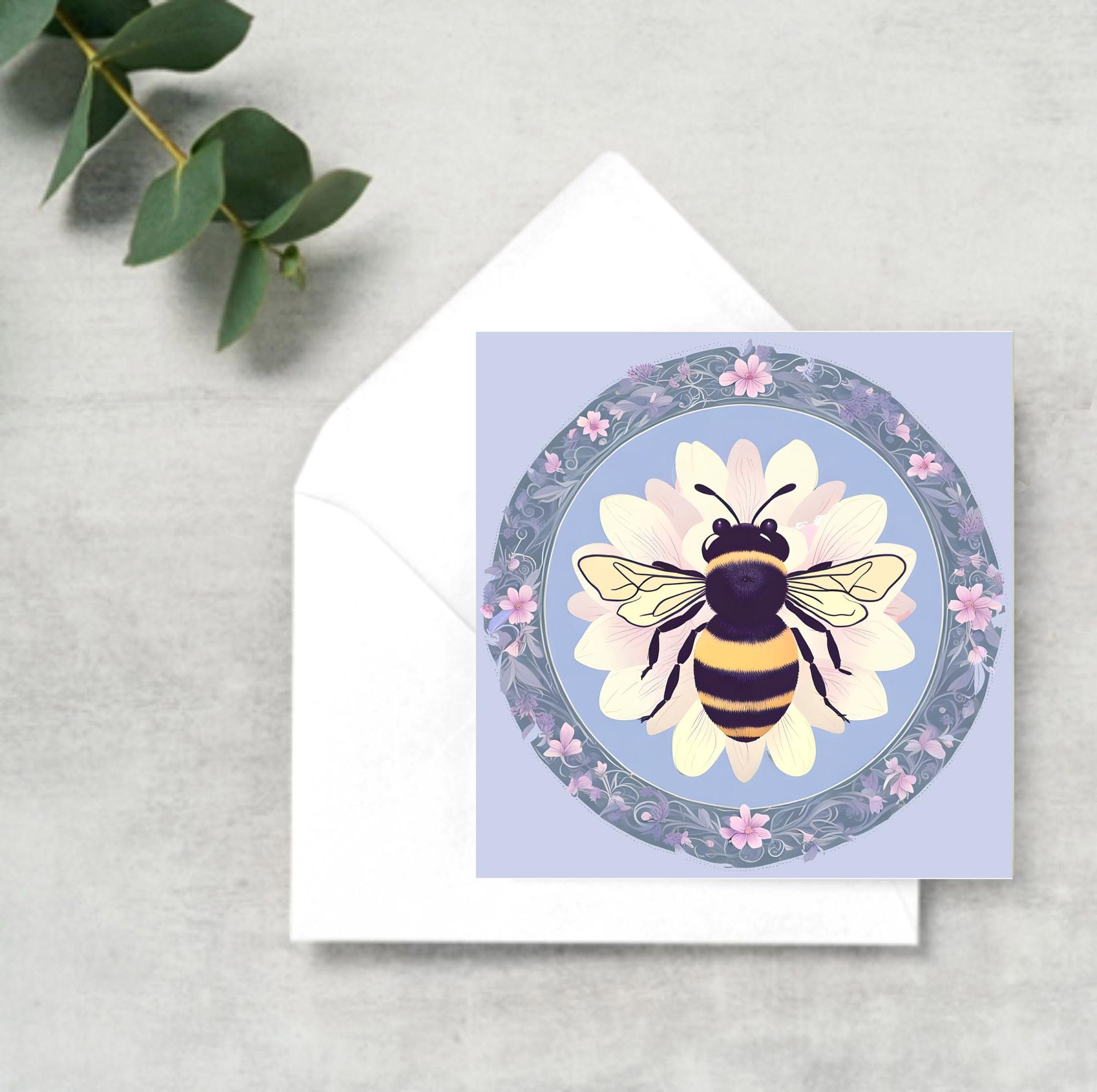 Bumble Bee Cards, Large Note Card, Invites, Birthday, Money Card