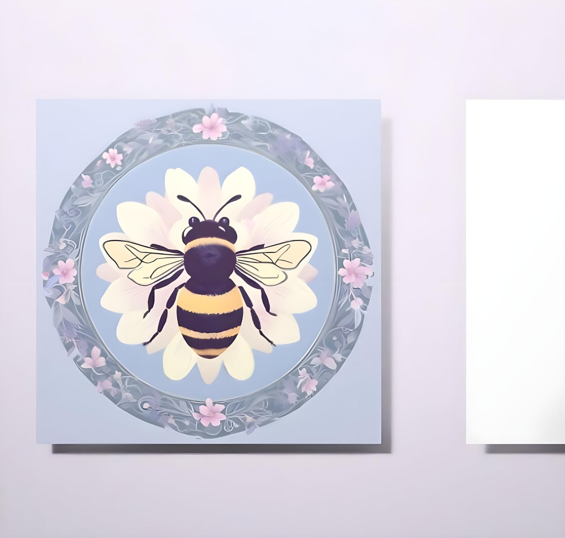 Bumble Bee Cards, Large Note Card, Invites, Birthday, Money Card