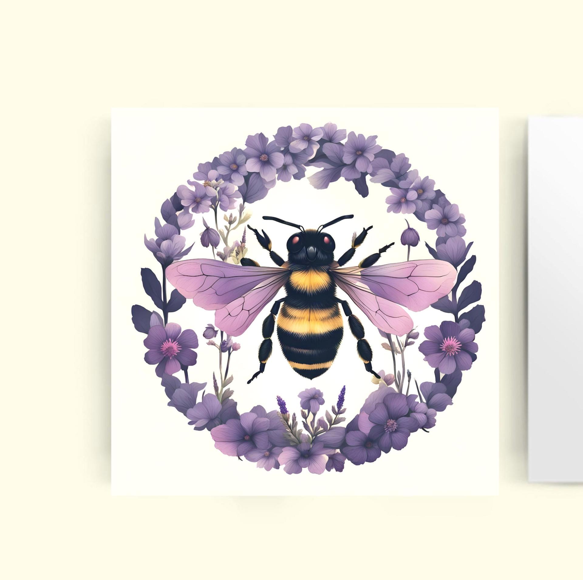 Bumble Bee Cards, Large Note Card, Invites, Birthday, Money Card