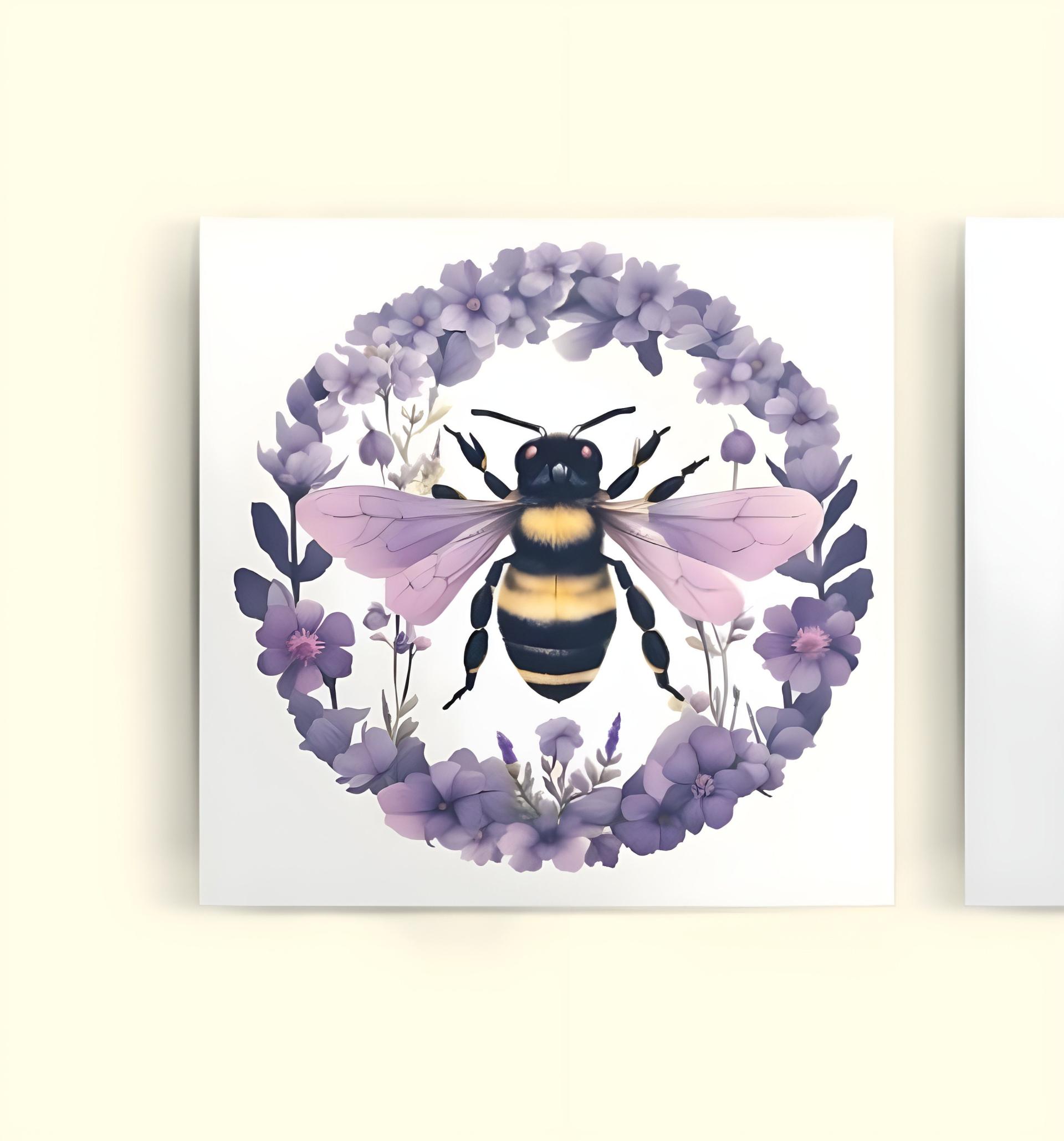 Bumble Bee Cards, Large Note Card, Invites, Birthday, Money Card