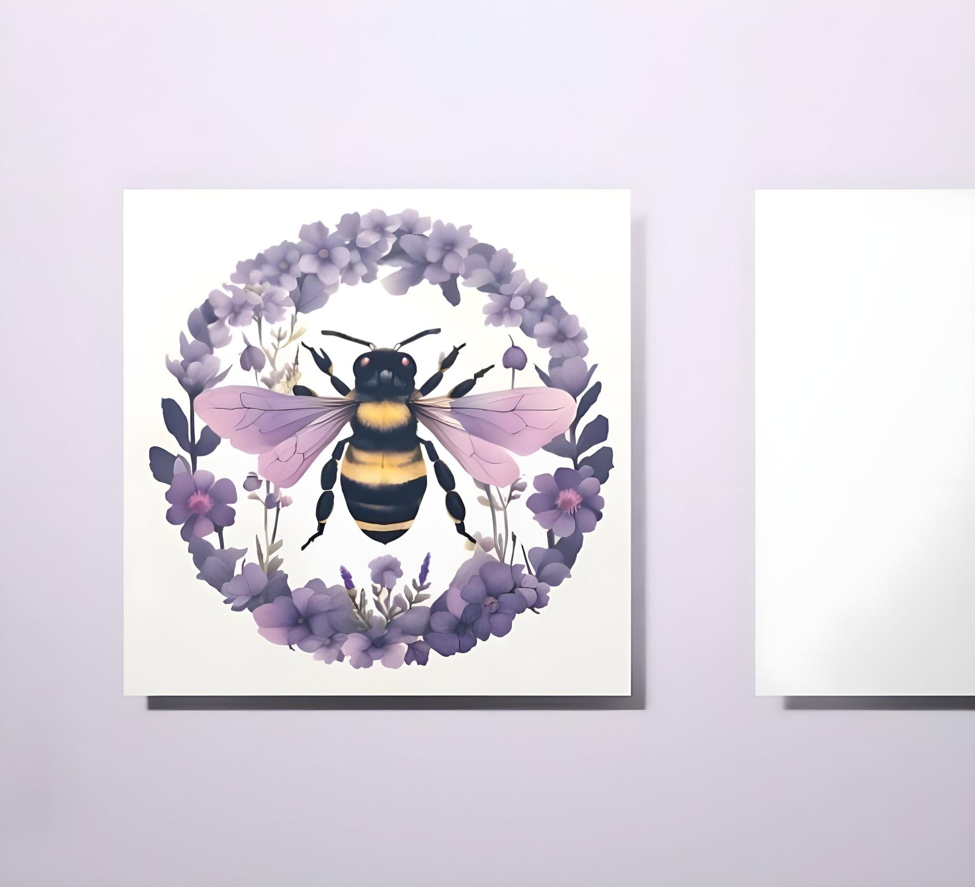 Bumble Bee Cards, Large Note Card, Invites, Birthday, Money Card