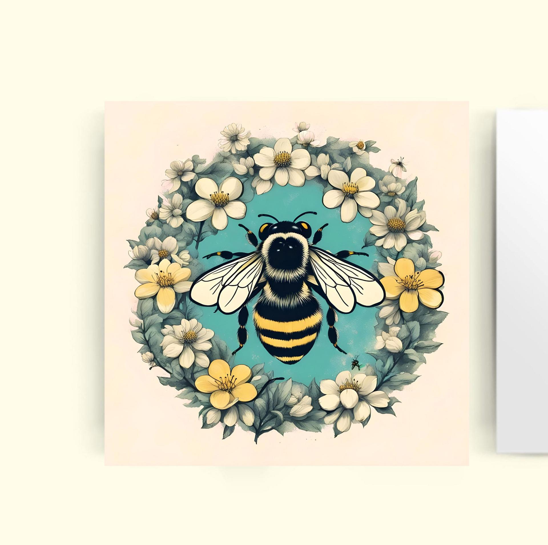 Bumble Bee Cards, Large Note Card, Invites, Birthday, Money Card