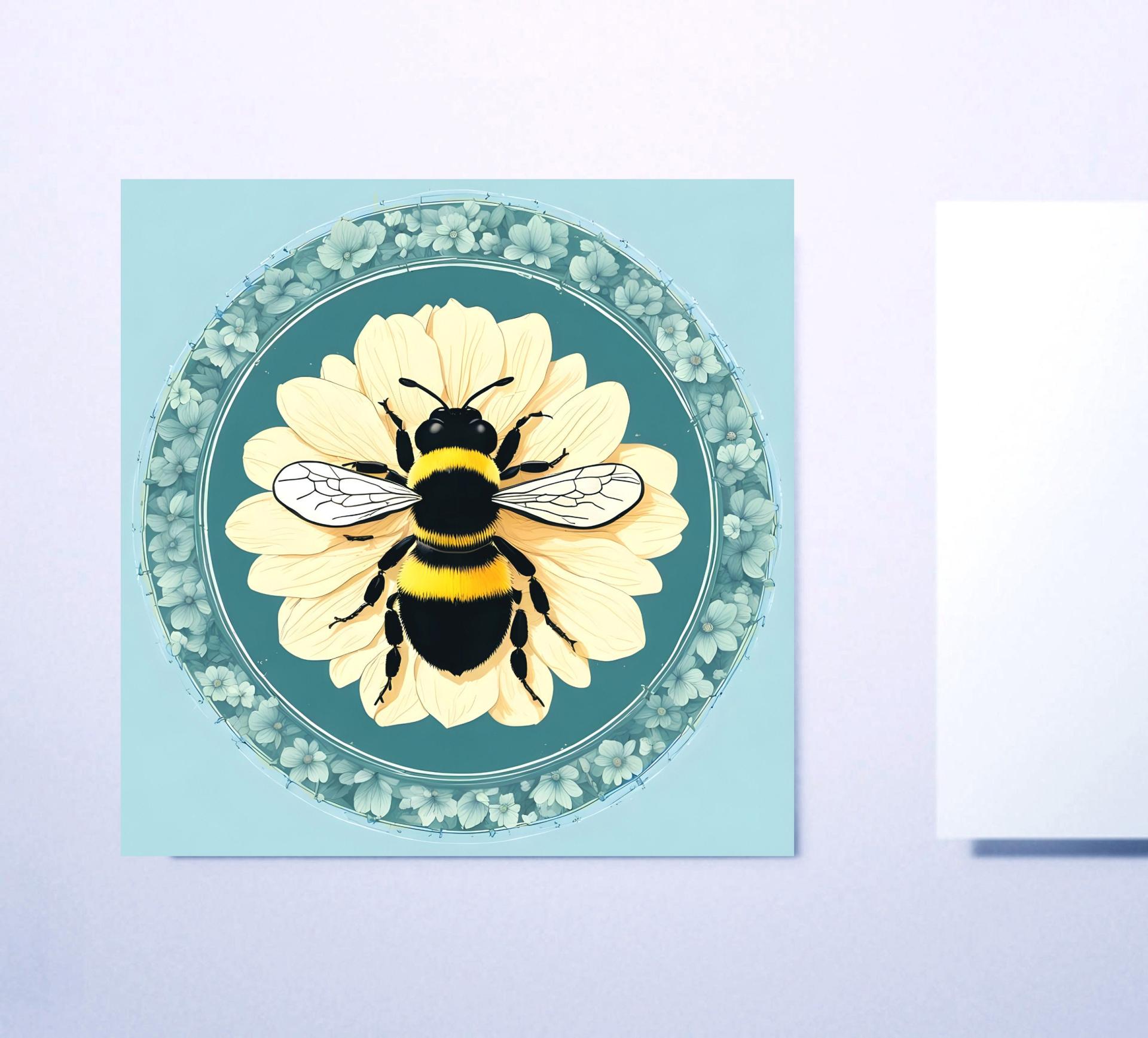 Bumble Bee Cards, Large Note Card, Invites, Birthday, Money Card