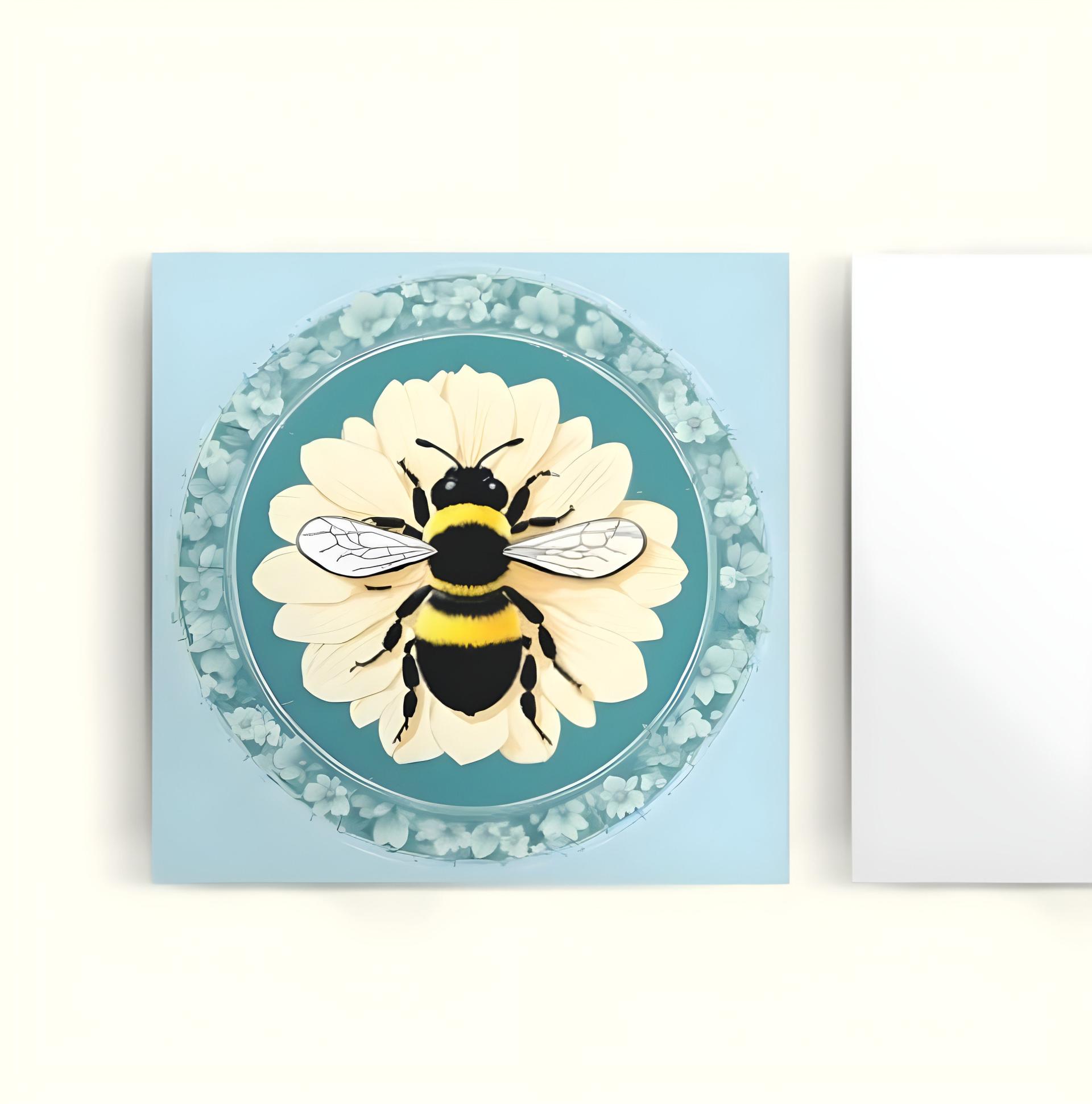 Bumble Bee Cards, Large Note Card, Invites, Birthday, Money Card