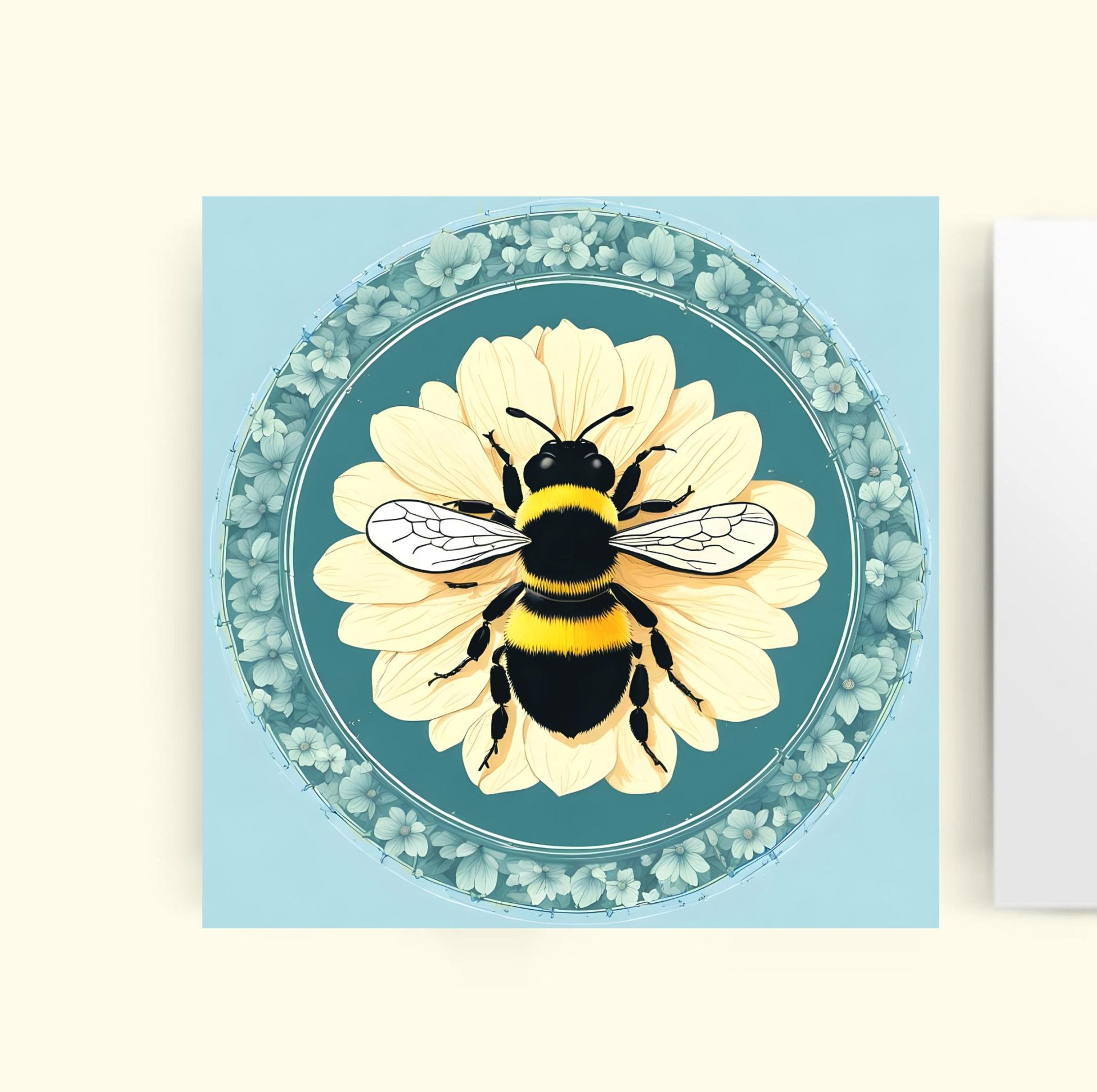 Bumble Bee Cards, Large Note Card, Invites, Birthday, Money Card