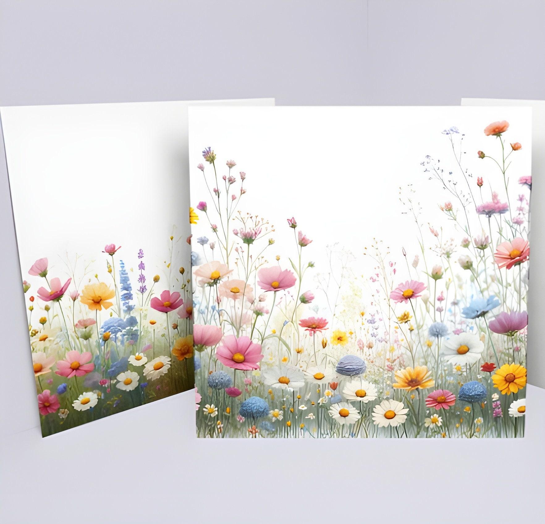 Set of Floral Gift Cards, 3 Designs, Bulk Pack of Cards