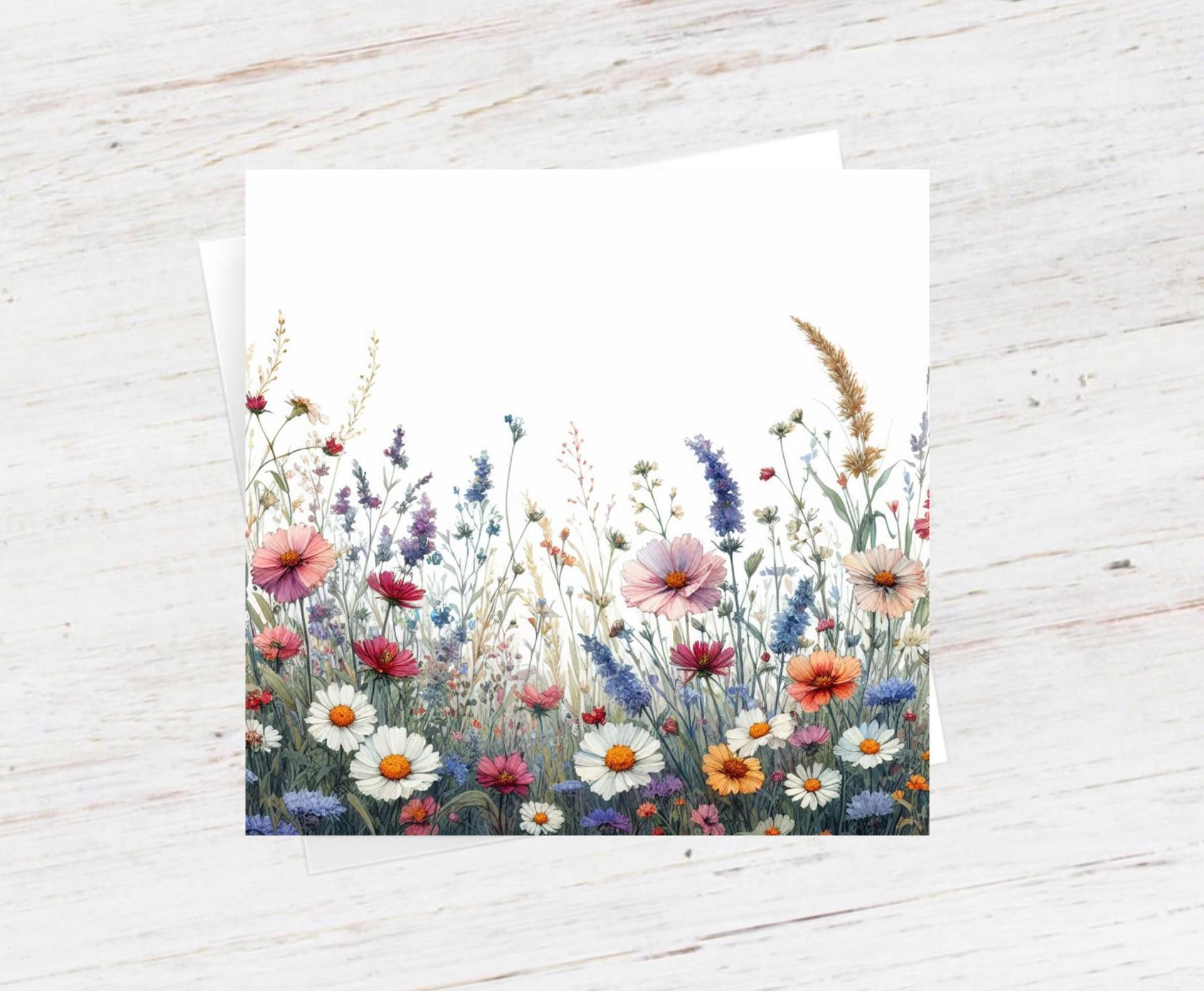 Wildflowers - Single Card or Bulk 10 Pack of Gift Cards