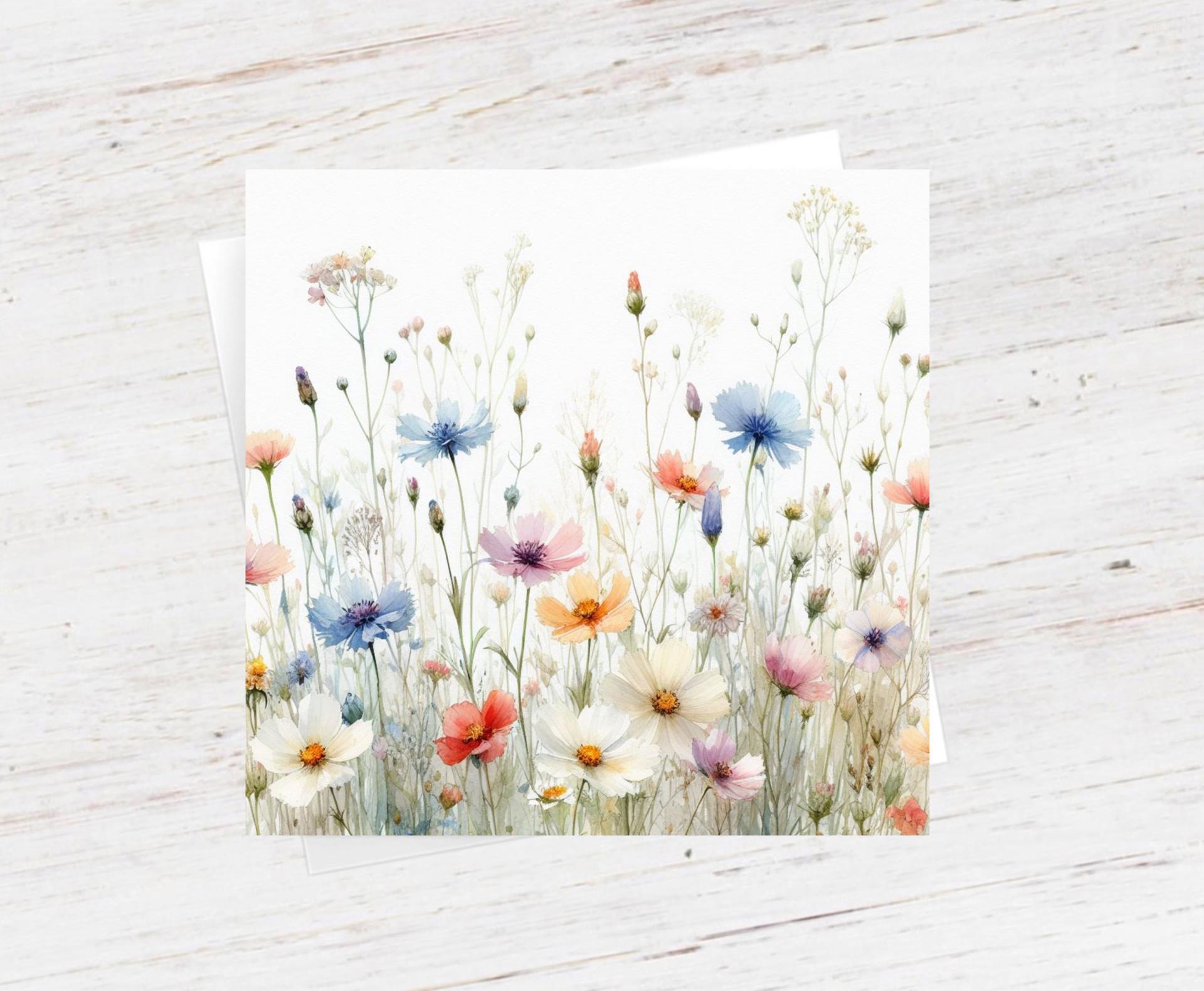 Wildflowers - Single Card or Bulk 10 Pack of Gift Cards