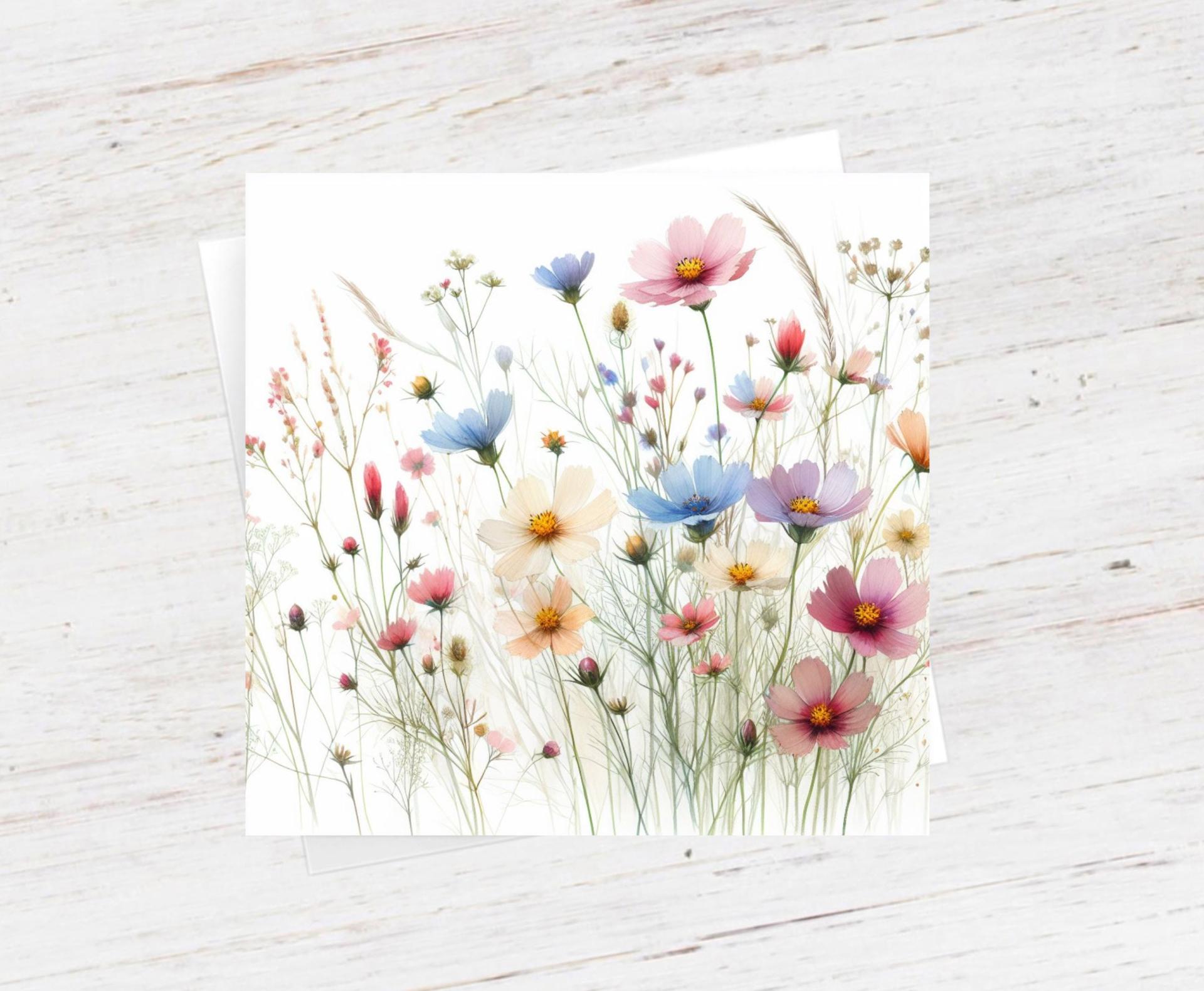 Wildflowers - Single Card or Bulk 10 Pack of Gift Cards