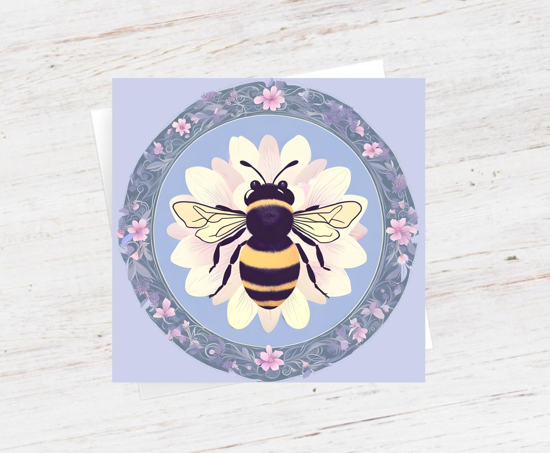 Bumble Bee Cards, Large Note Card, Invites, Birthday, Money Card