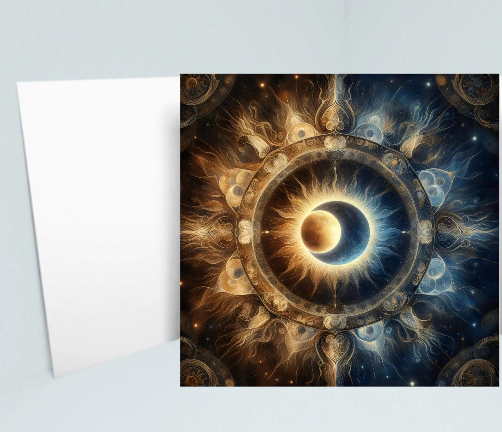 Sun and Moon - Greeting Cards