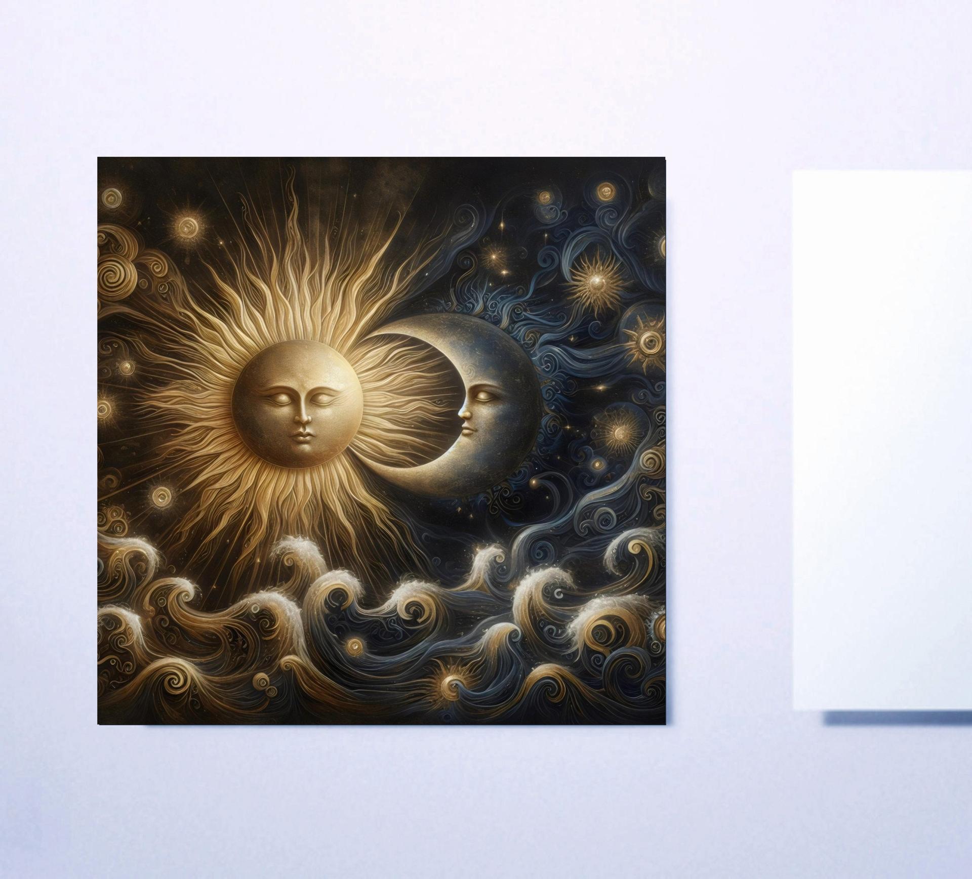 Sun and Moon - Greeting Cards