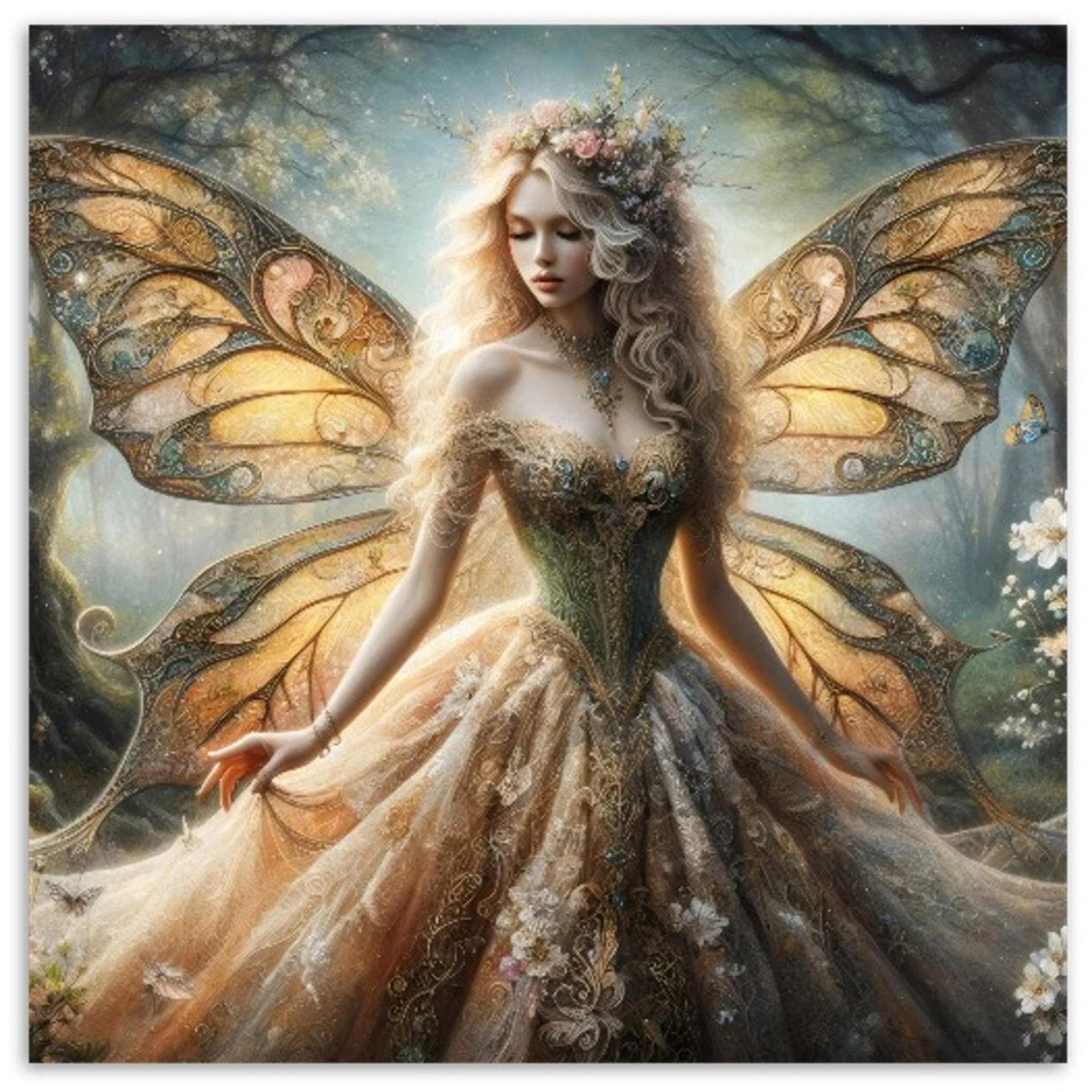 Fairy Fae Greetings Card - Bee Fairy Fae Greetings Card - Bee