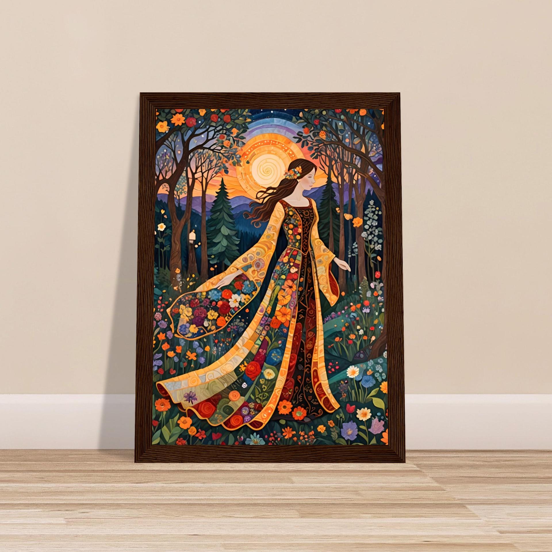 Floral Forest, Original Art, Framed or Unframed Print on Paper