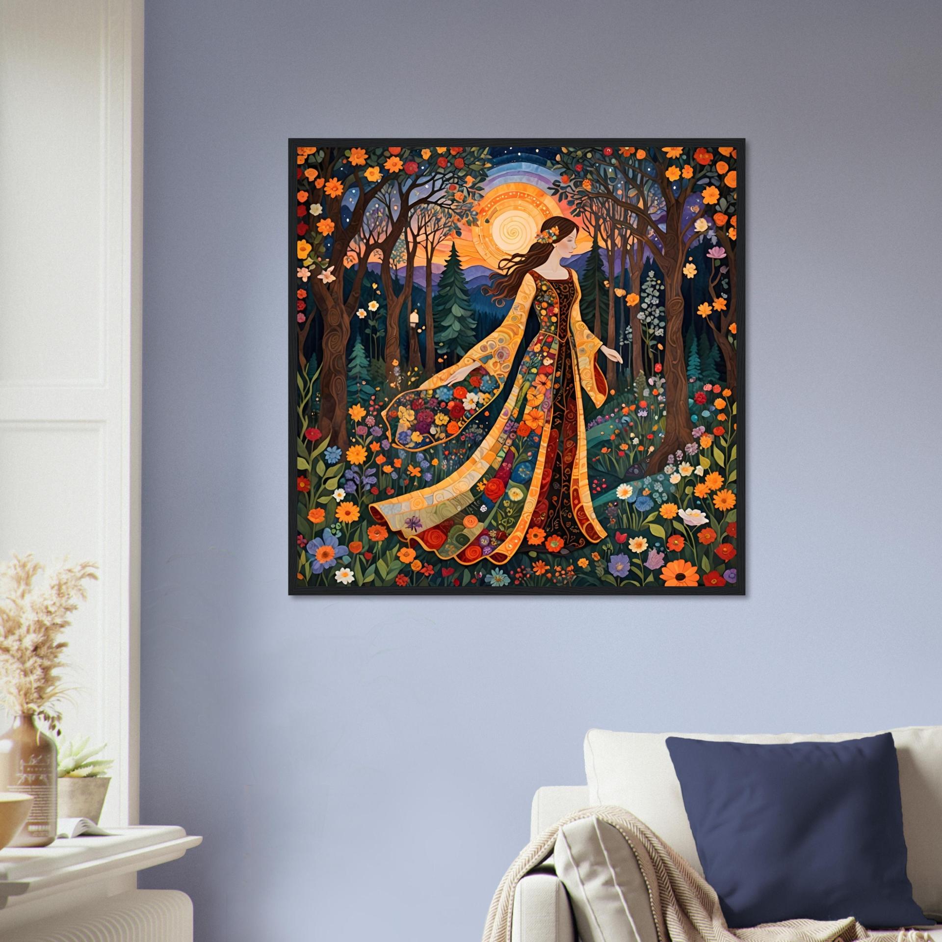 Floral Forest, Original Art, Framed or Unframed Print on Paper