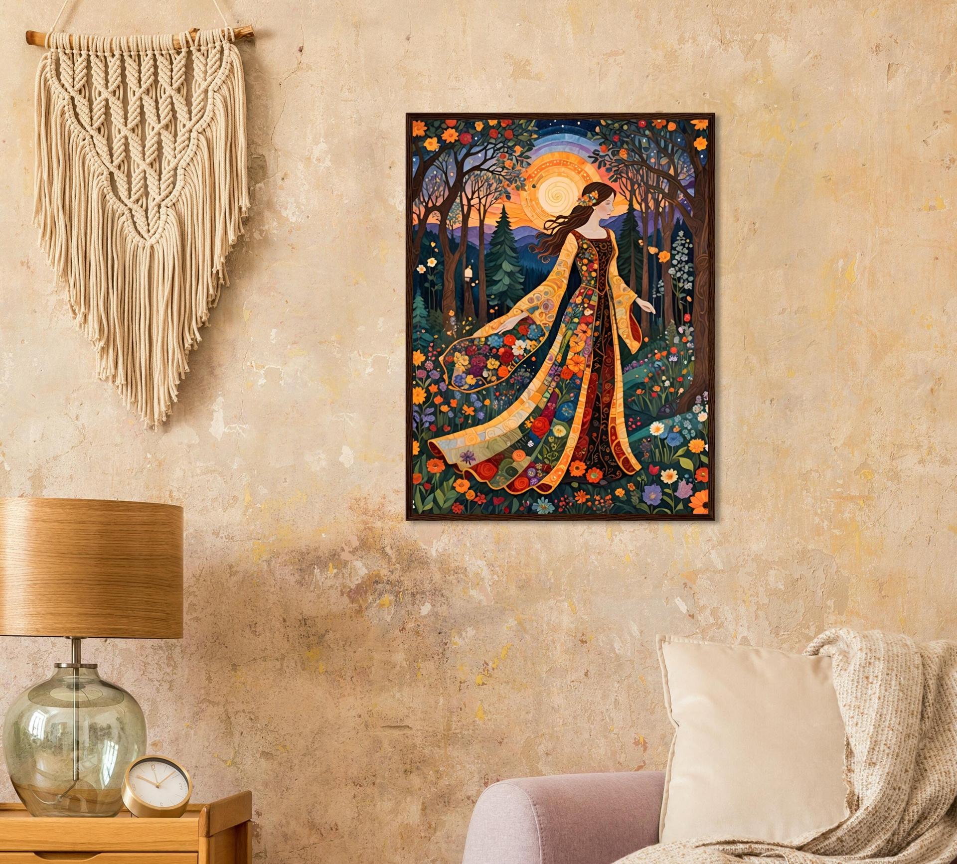 Floral Forest, Original Art, Framed or Unframed Print on Paper