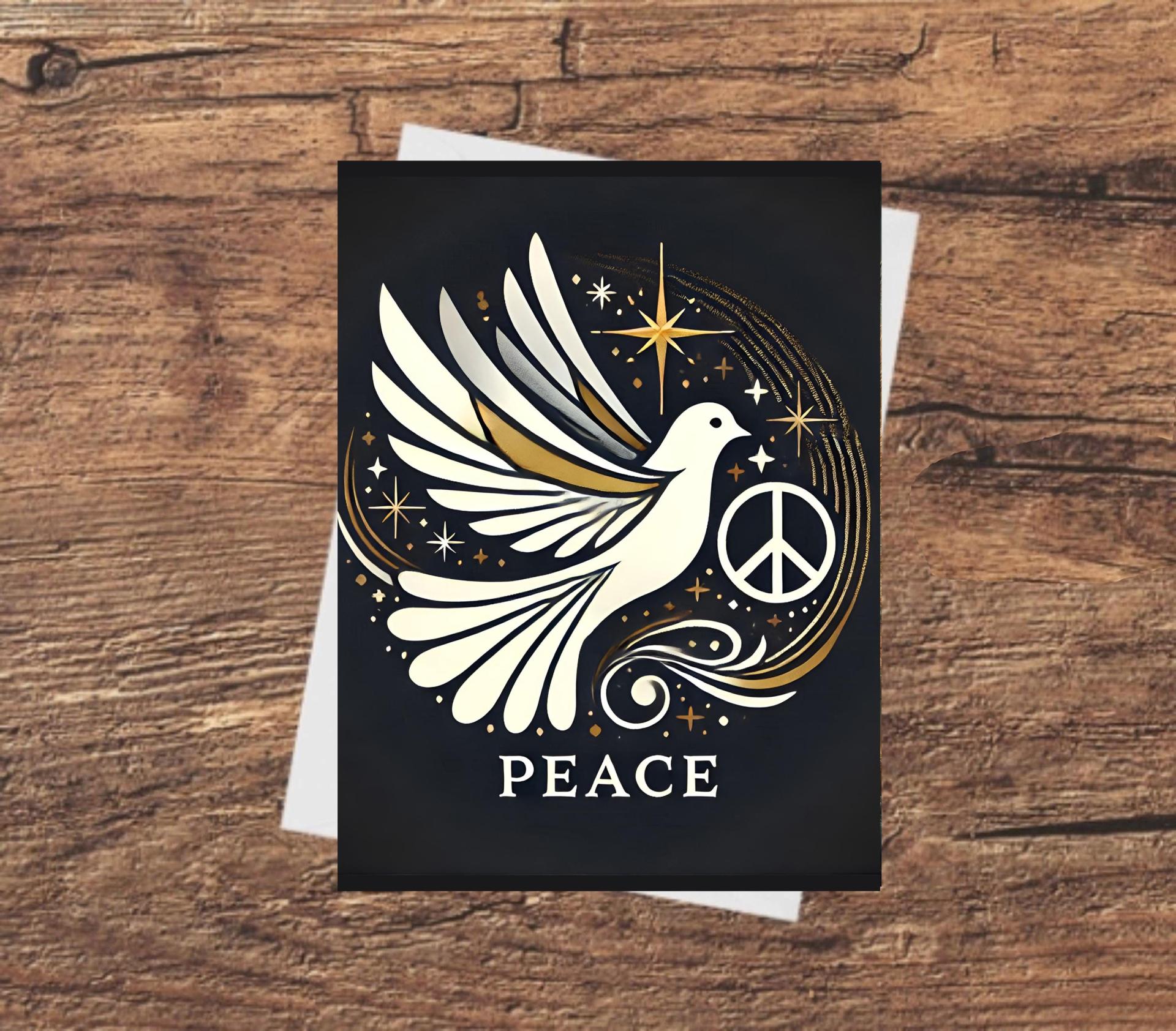 3 Pack, Dove of Peace, Holiday Greeting Cards, Bulk Pack of Cards