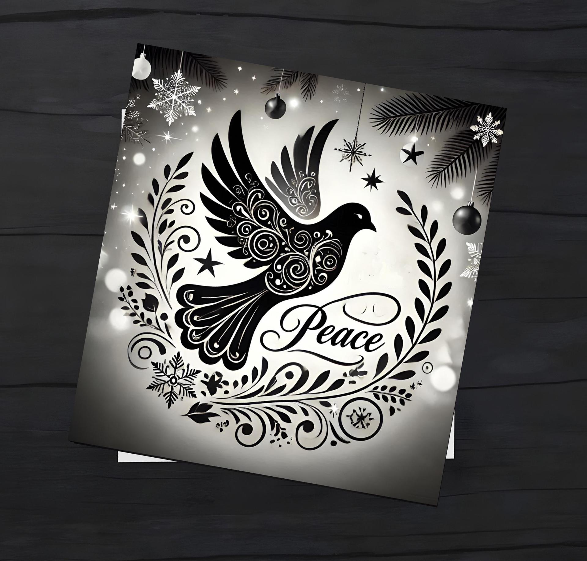 Dove of Peace - Christmas Card - Single or Bulk Pack of Christmas Greeting Cards