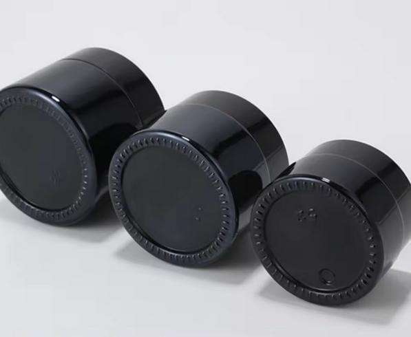 Black Violet UV Glass Jar with Airtight lid, Wide Mouth Jar, Miron Glass Cosmetic Jar