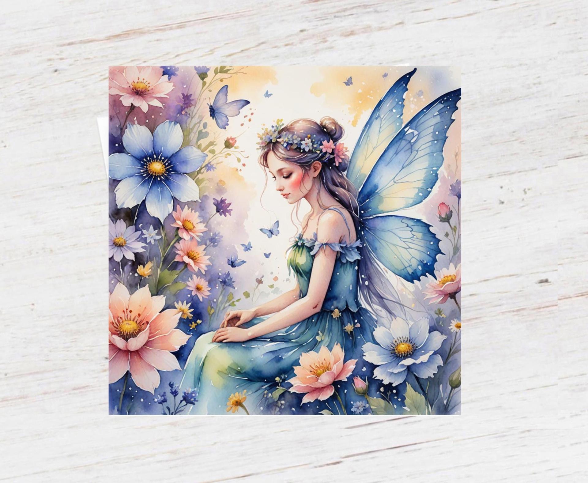 Set of 2 Designs, Fairy Greeting Cards, Bulk Pack of Cards