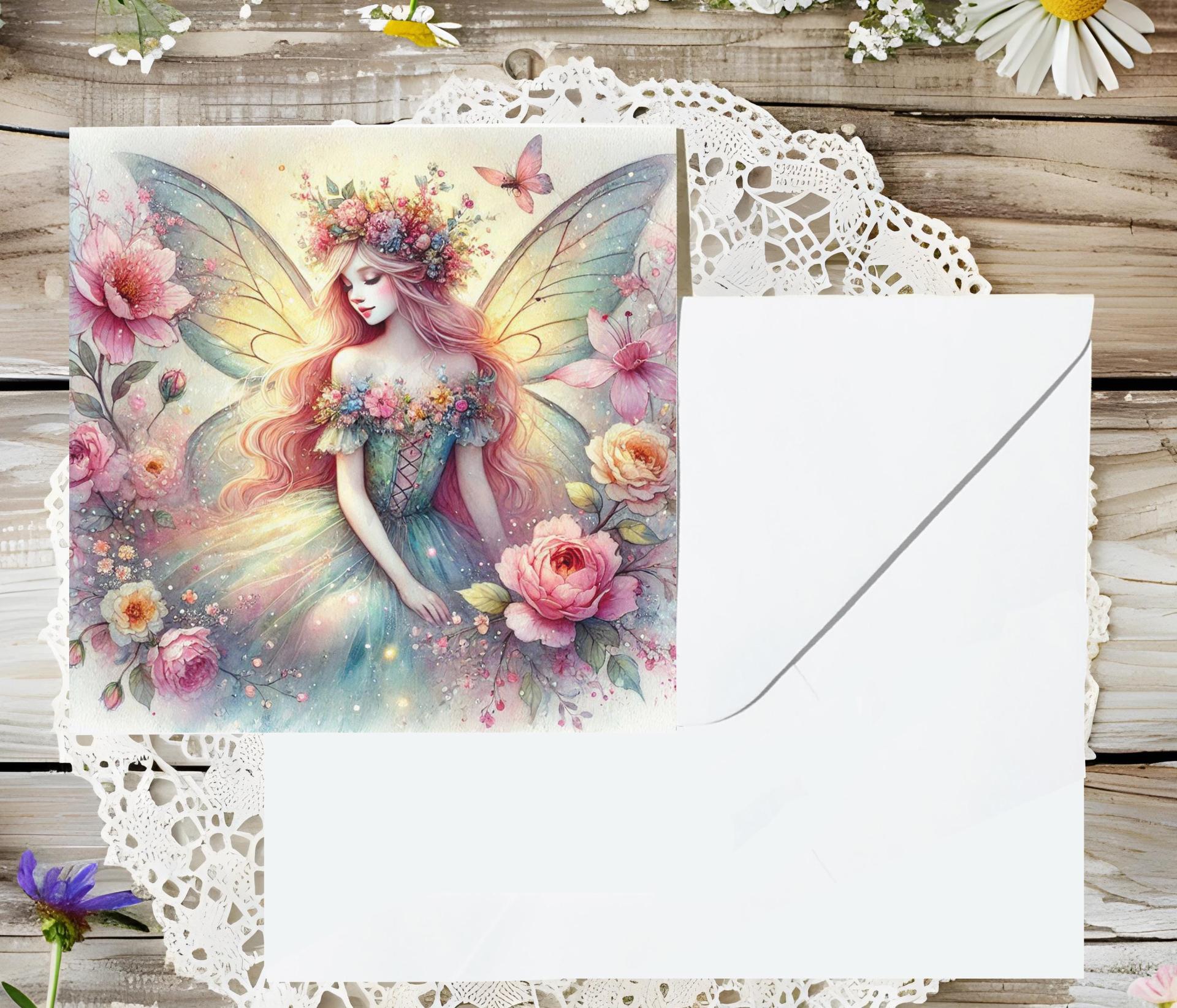 Fairy Greeting Cards, Large and Small Notecards, Birthday, Invitations