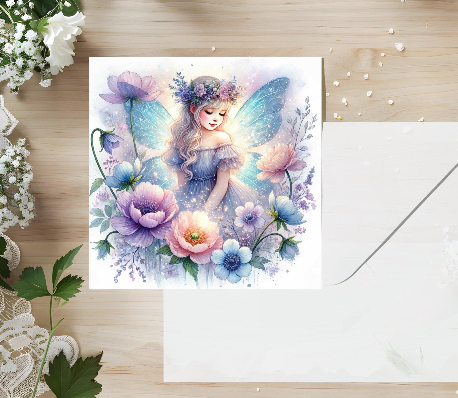 Set of 3 Designs, Fairy Greeting Cards, Bulk Pack of Cards