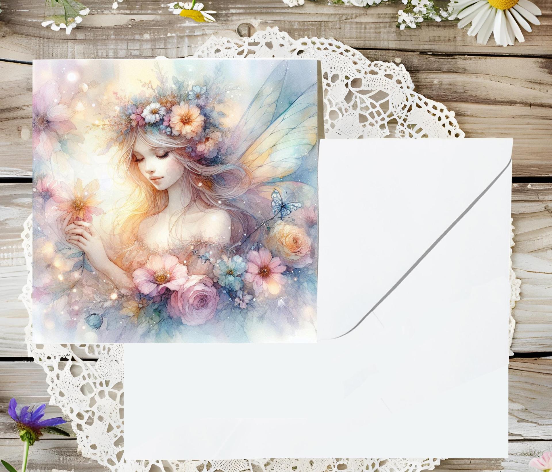 Fairy Greeting Cards, Large and Small Notecards, Birthday, Invitations