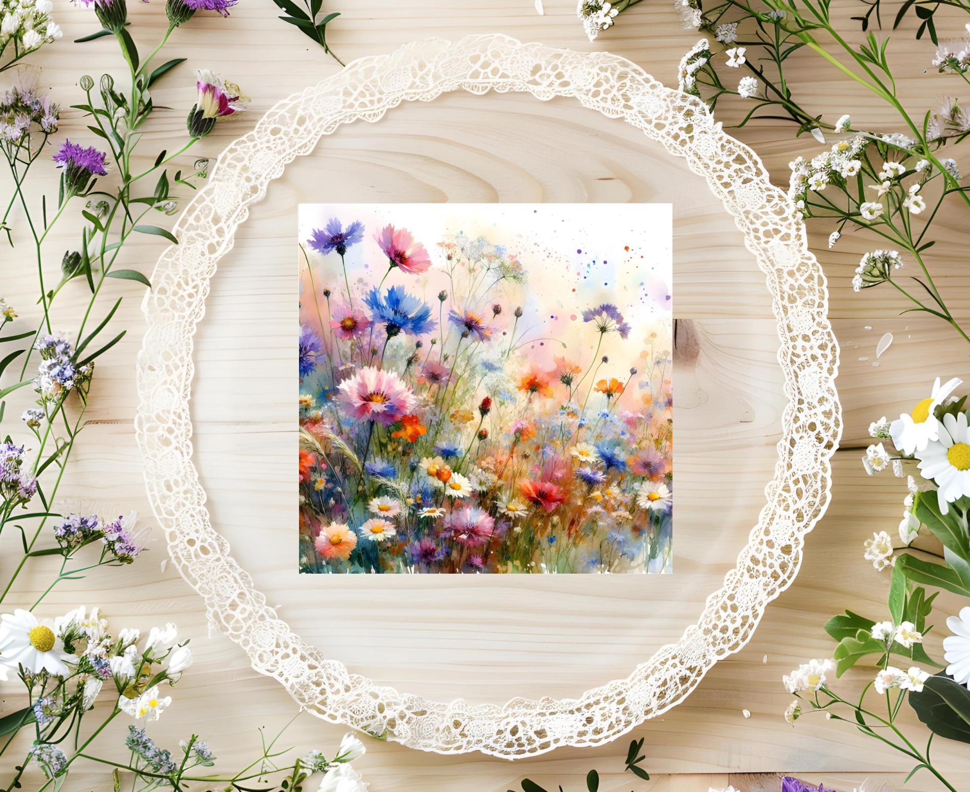 Wildflowers - Single Card or Bulk 10 Pack of Gift Cards