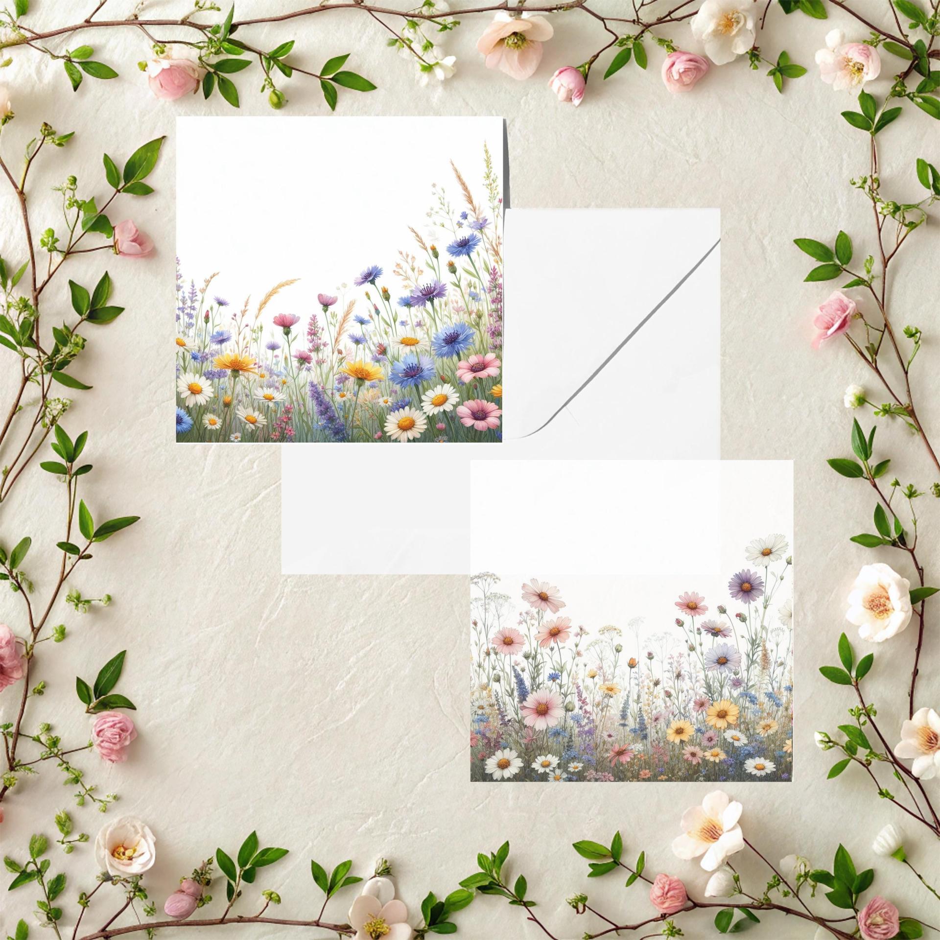 Set of Floral Gift Cards, 3 Designs, Bulk Pack of Cards