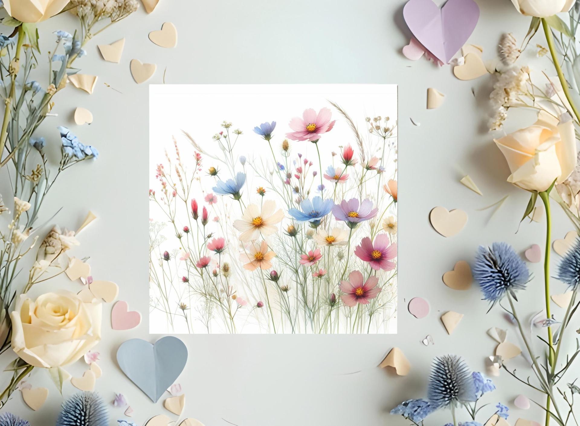 Set of Floral Gift Cards, 3 Designs, Bulk Pack of Cards
