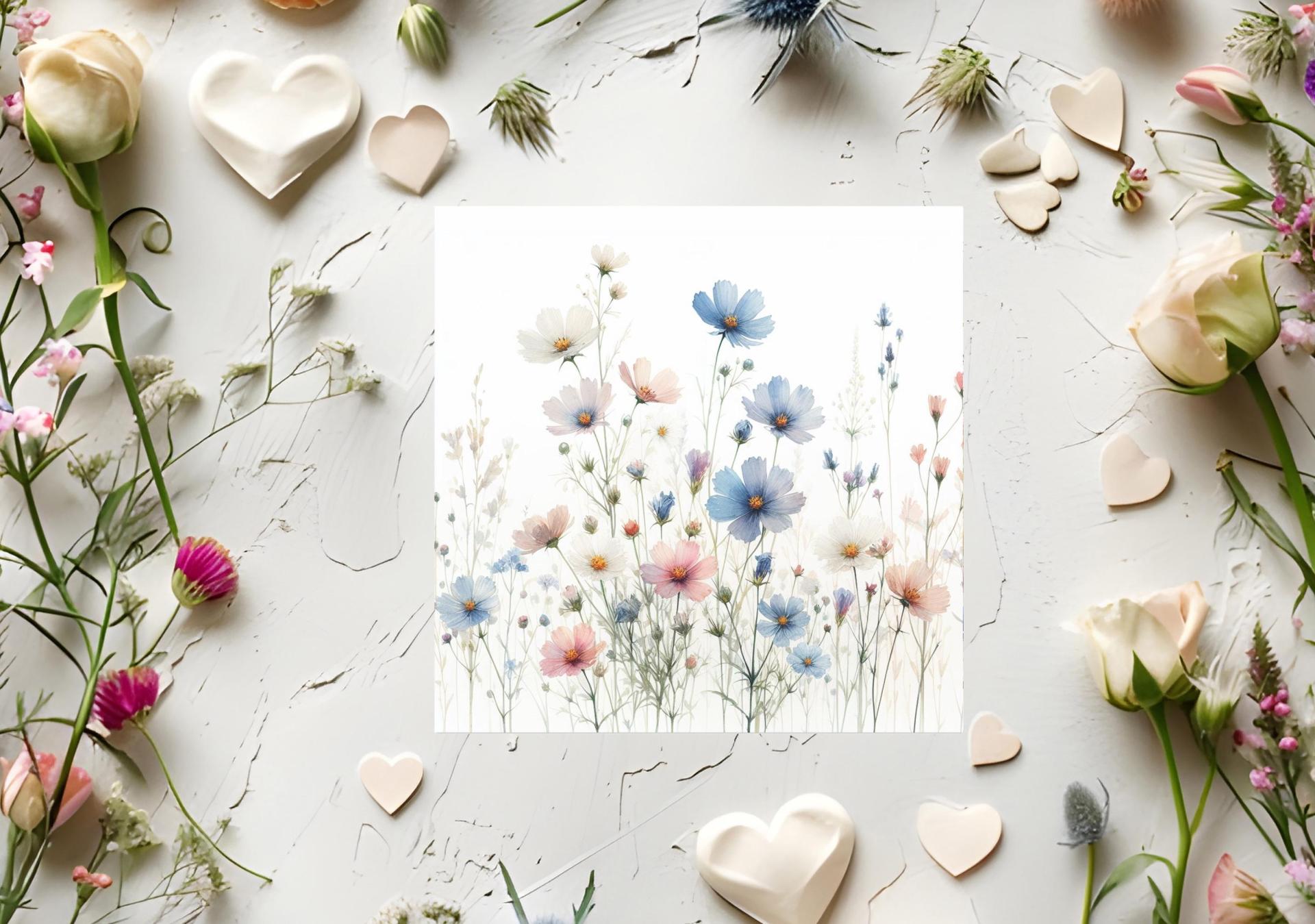 Set of Floral Gift Cards, 3 Designs, Bulk Pack of Cards