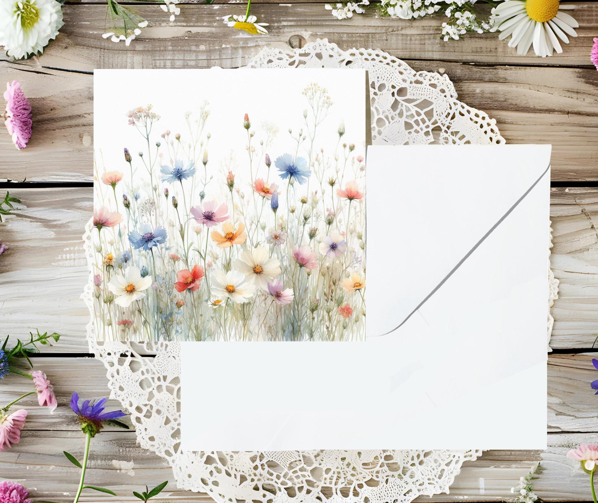 Set of Floral Gift Cards, 3 Designs, Bulk Pack of Cards