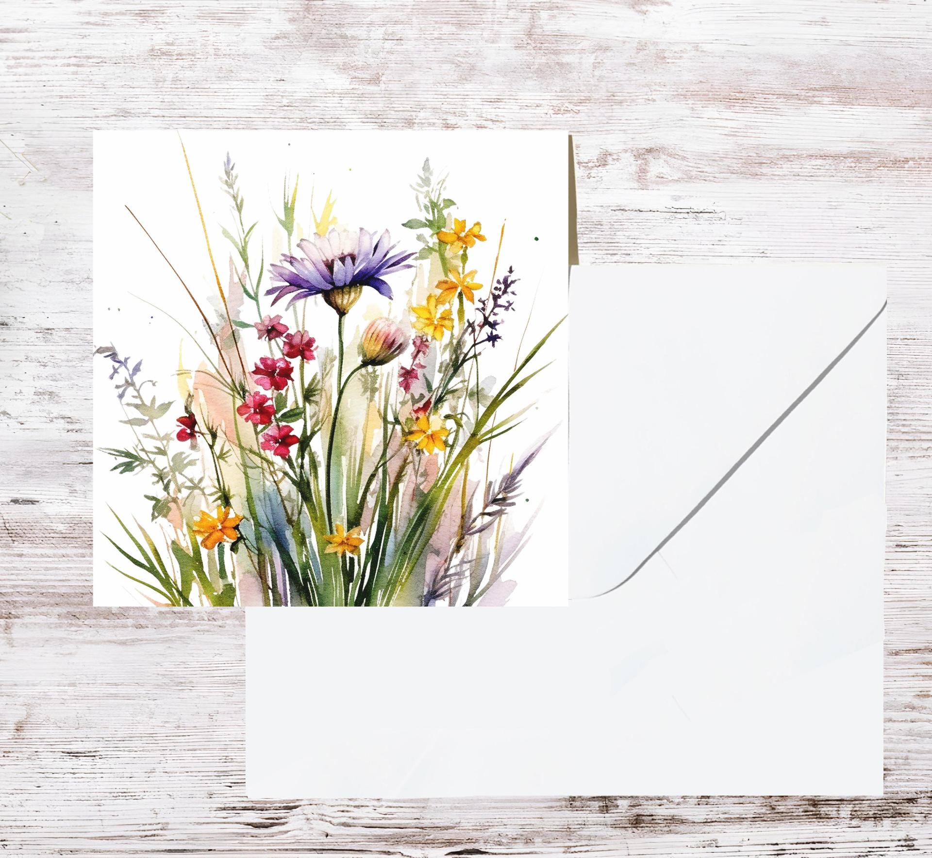 Wildflowers - Single Card or Bulk 10 Pack of Gift Cards