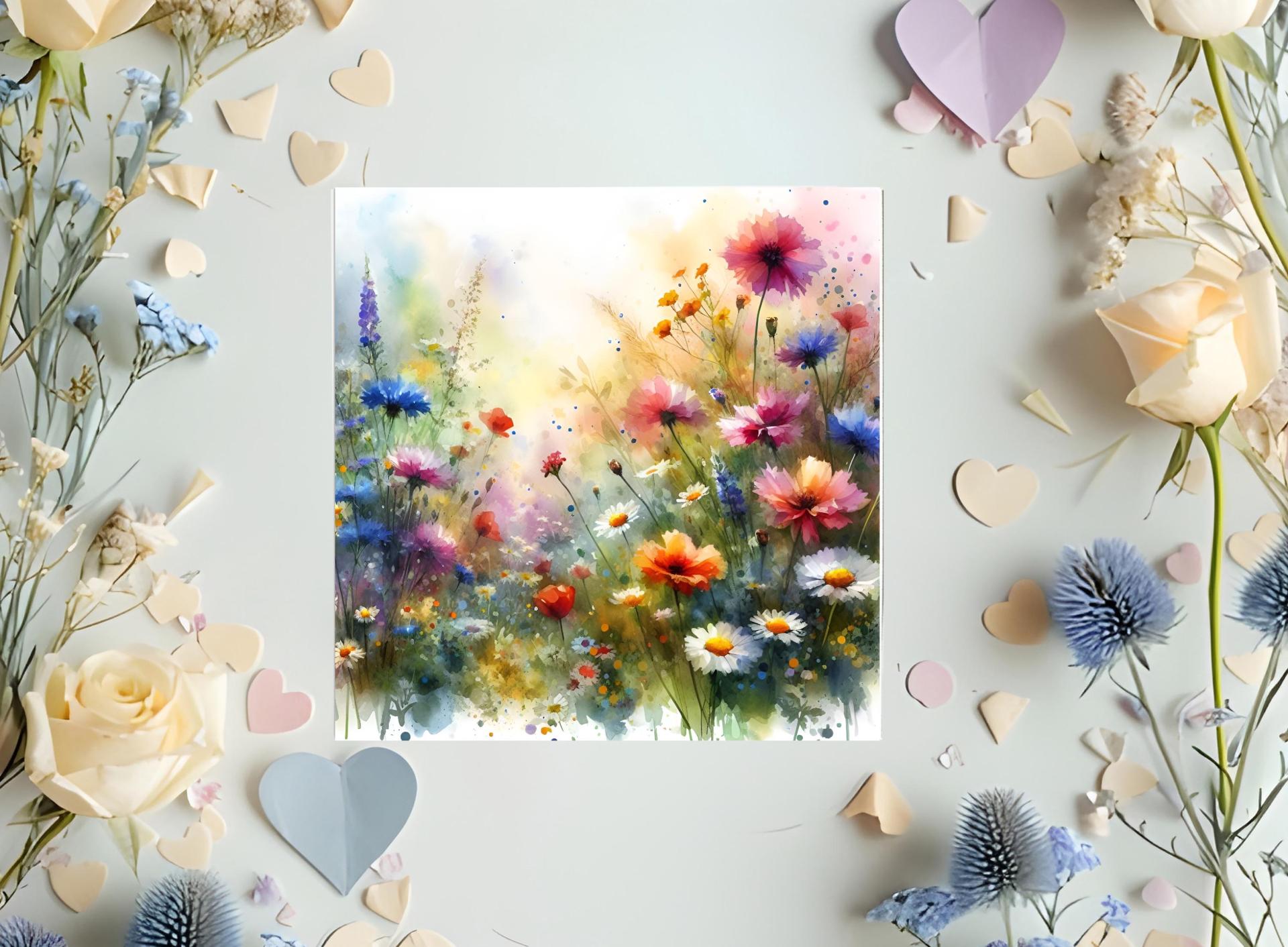 Wildflowers - Single Card or Bulk 10 Pack of Gift Cards