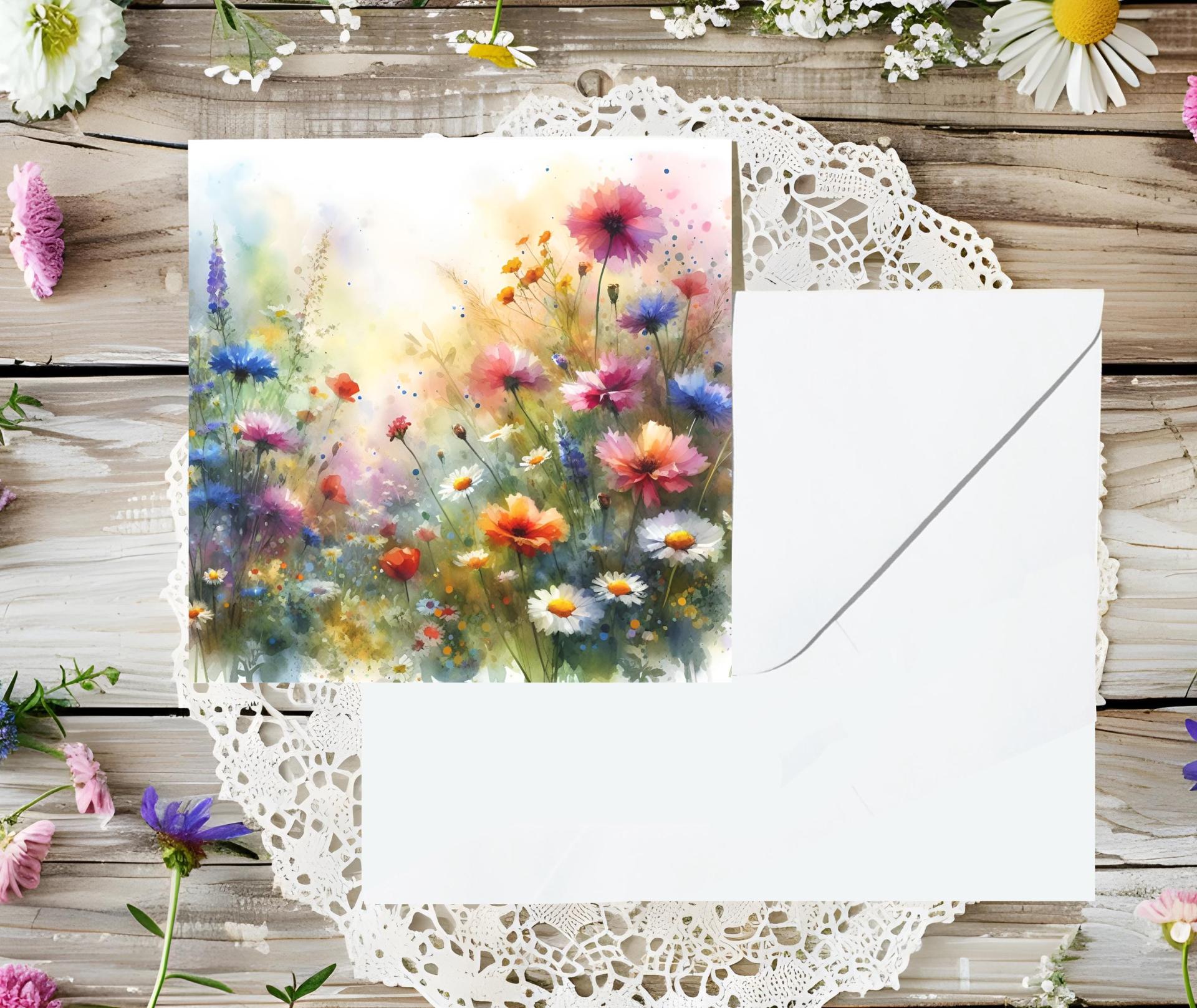 Wildflowers - Single Card or Bulk 10 Pack of Gift Cards
