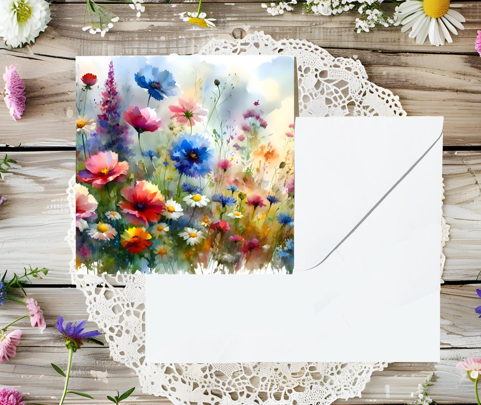 Wildflowers - Single Card or Bulk 10 Pack of Gift Cards