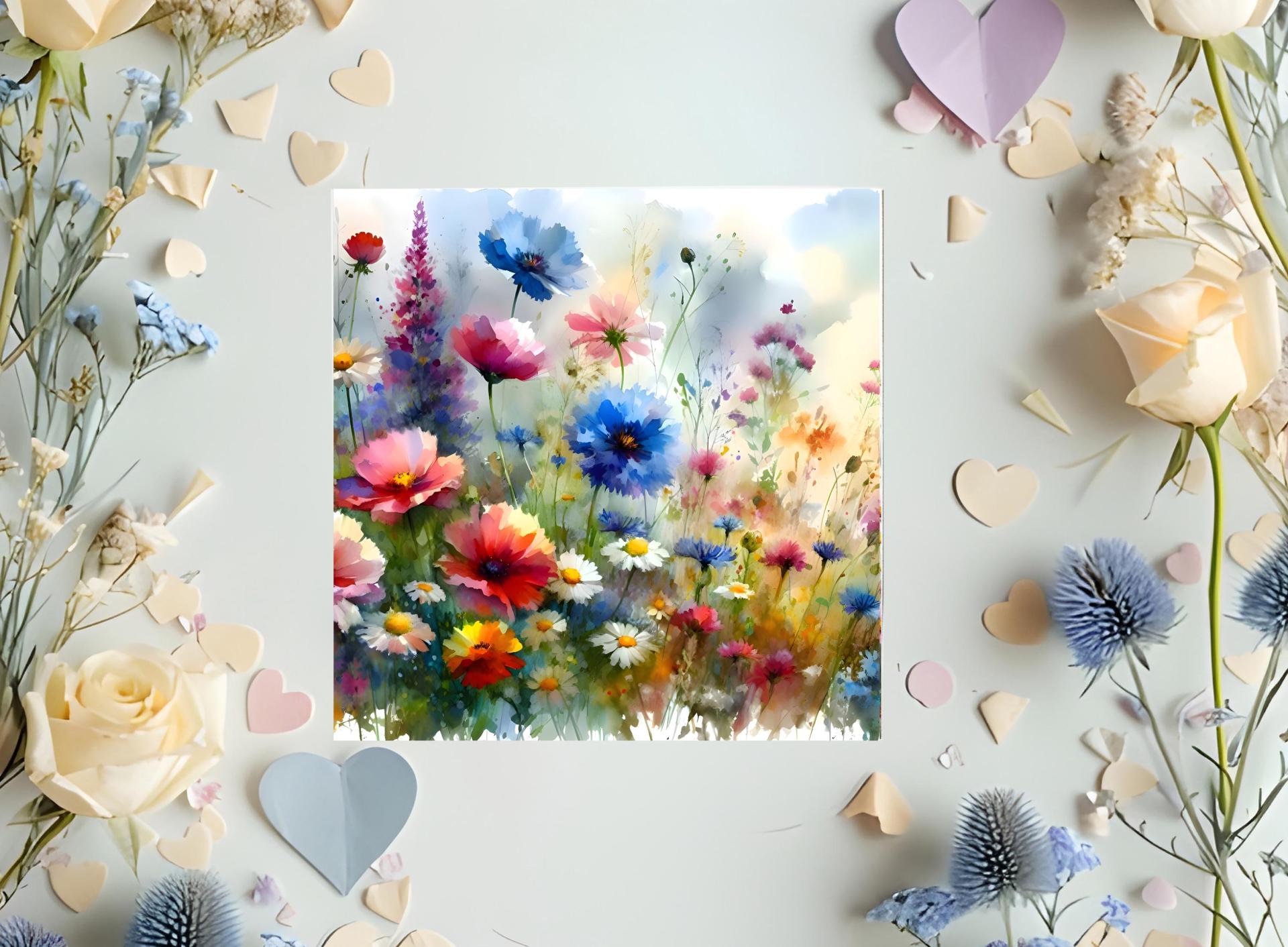 Wildflowers - Single Card or Bulk 10 Pack of Gift Cards